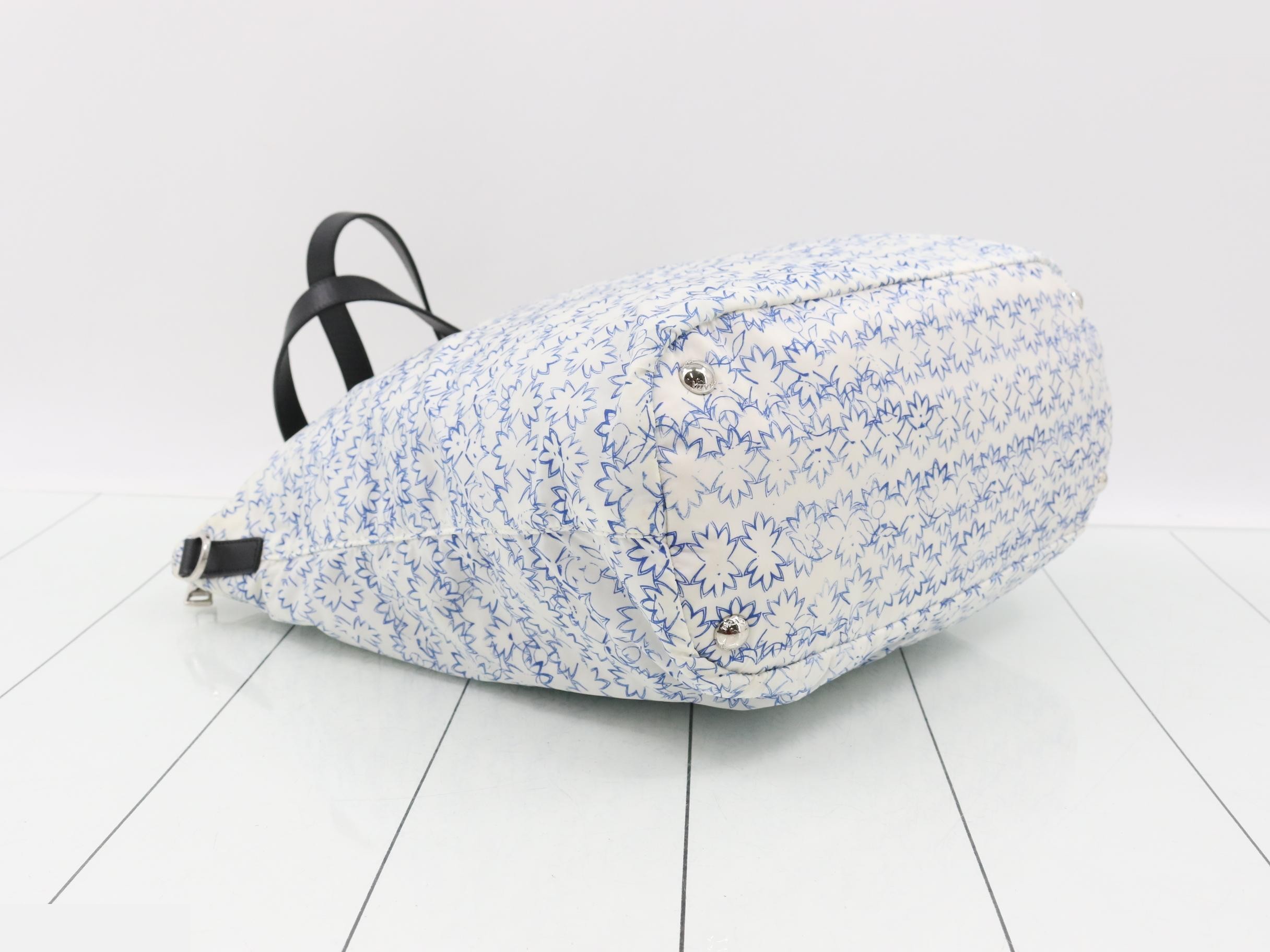 Nylon bag/tote bag, floral pattern — view 5