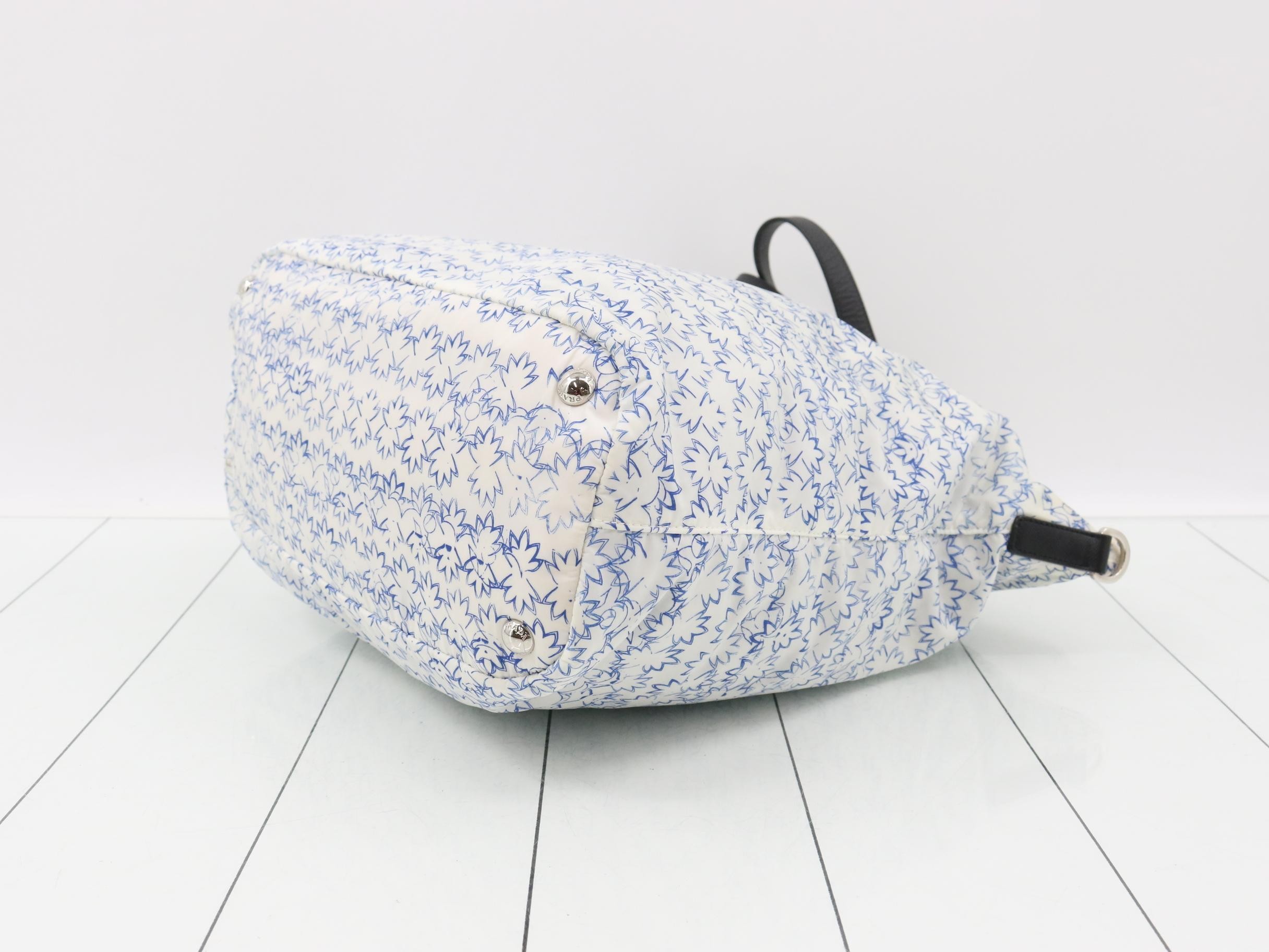 Nylon bag/tote bag, floral pattern — view 6