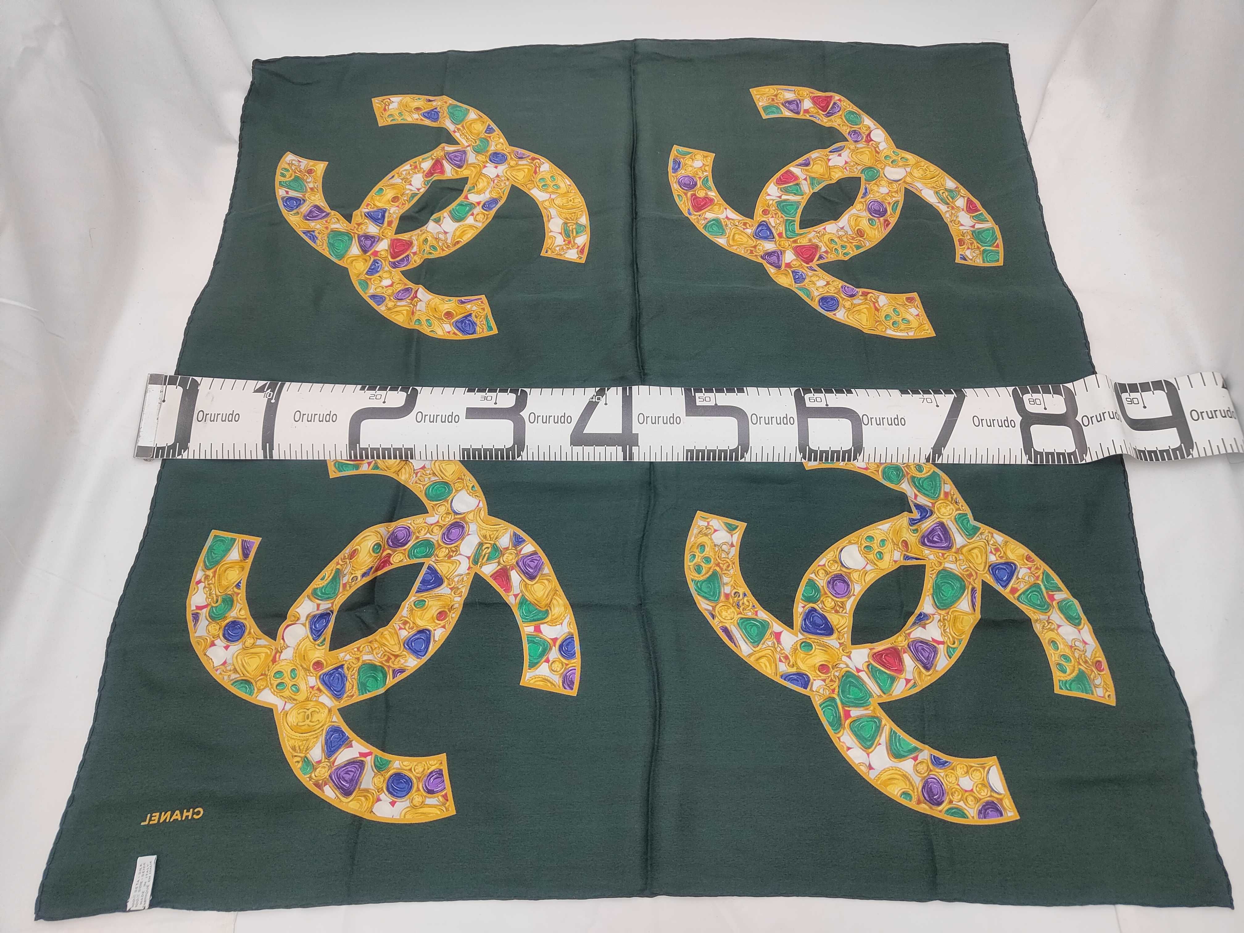 scarf, green, other accessories — view 2