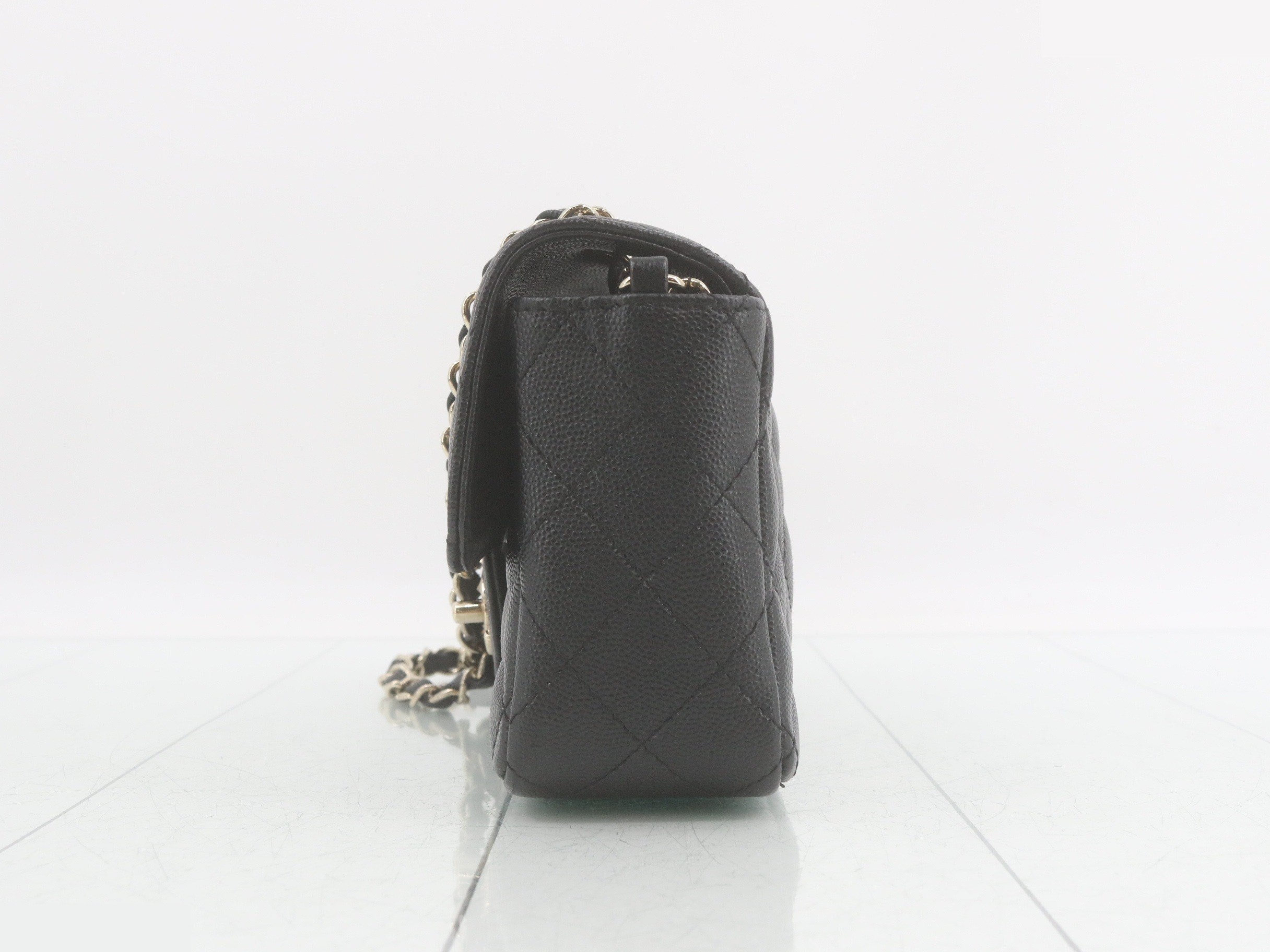 Caviar Skin Mini Matelassé Shoulder Bag — view 3