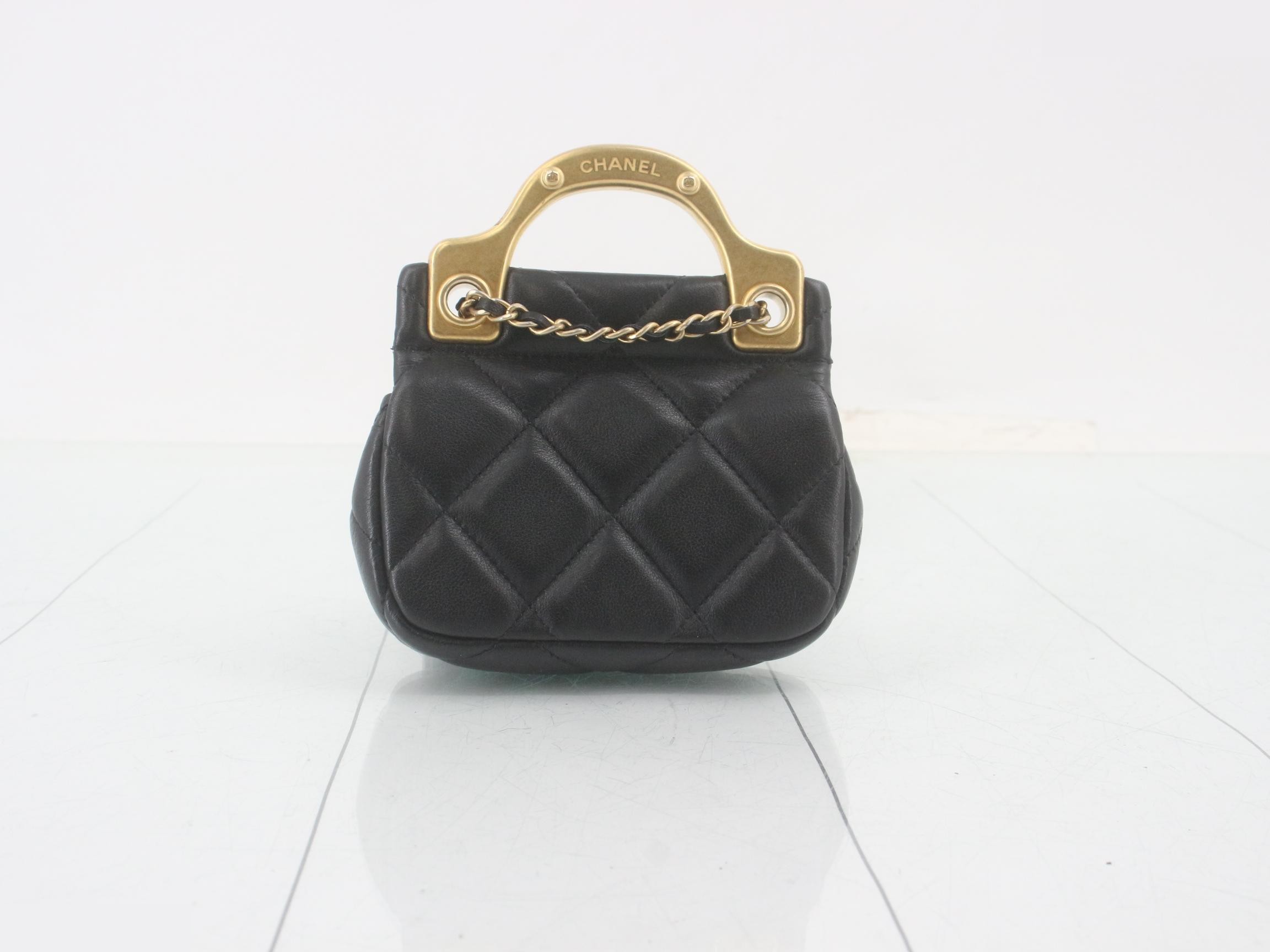 Matelassé handbag / chain shoulder bag (2-way) — view 2