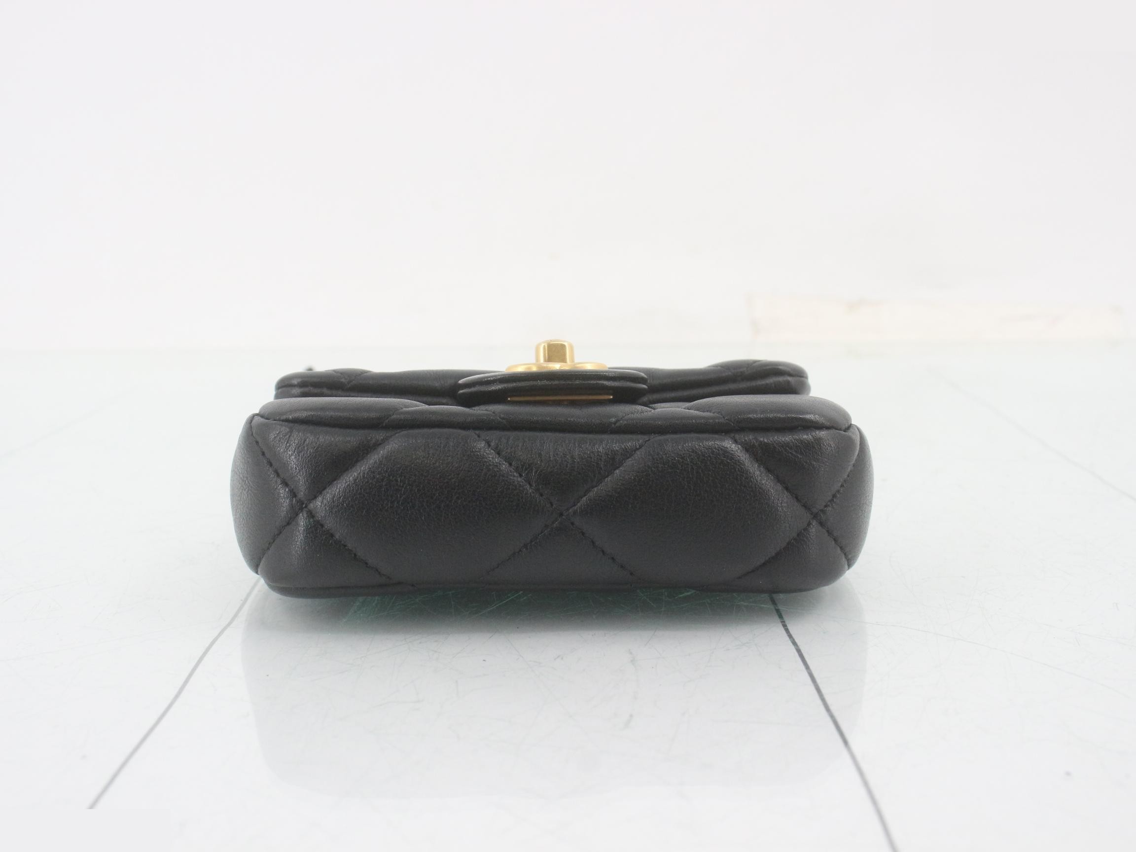 Matelassé handbag / chain shoulder bag (2-way) — view 3