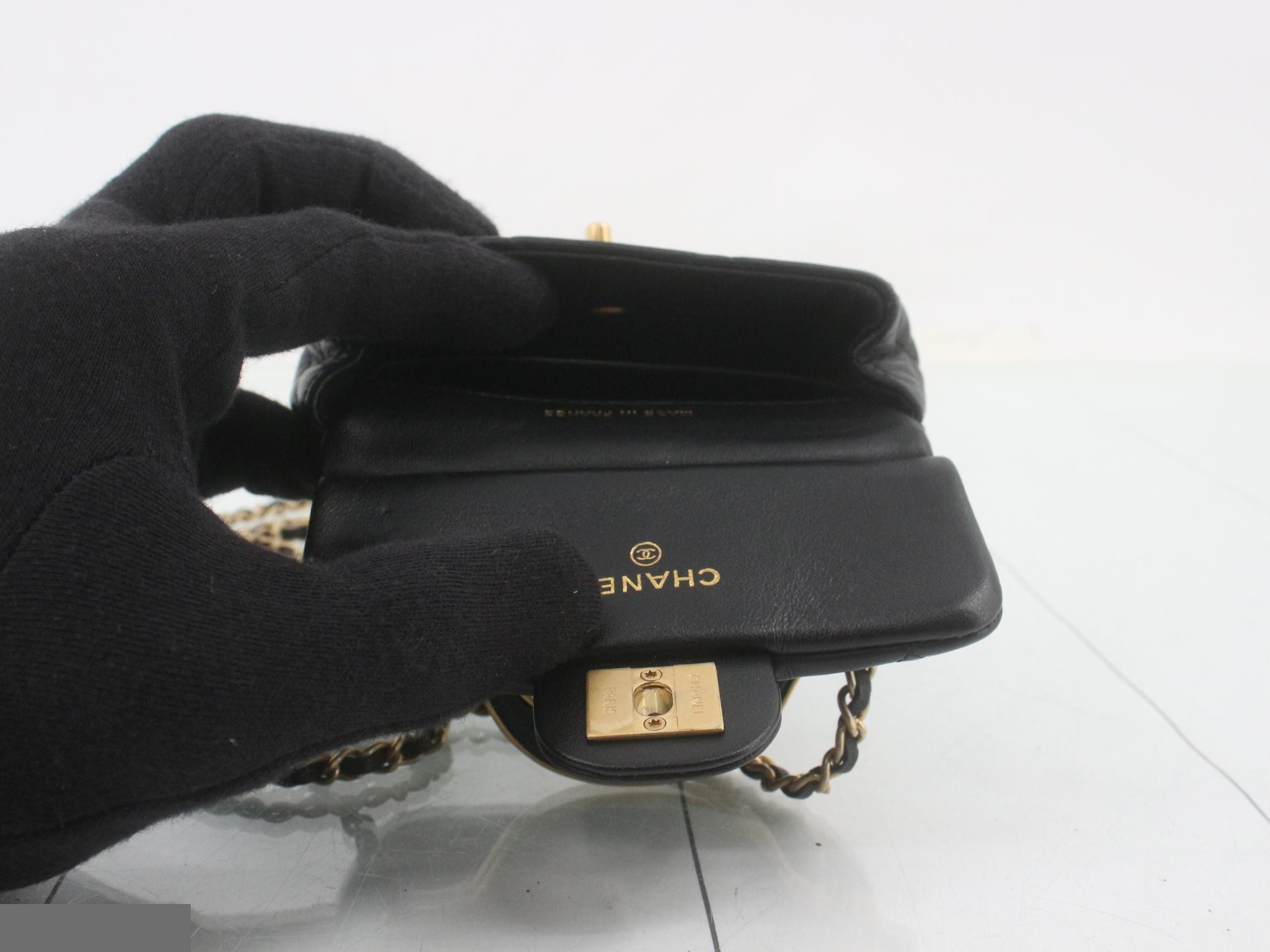 Matelassé handbag / chain shoulder bag (2-way) — view 4