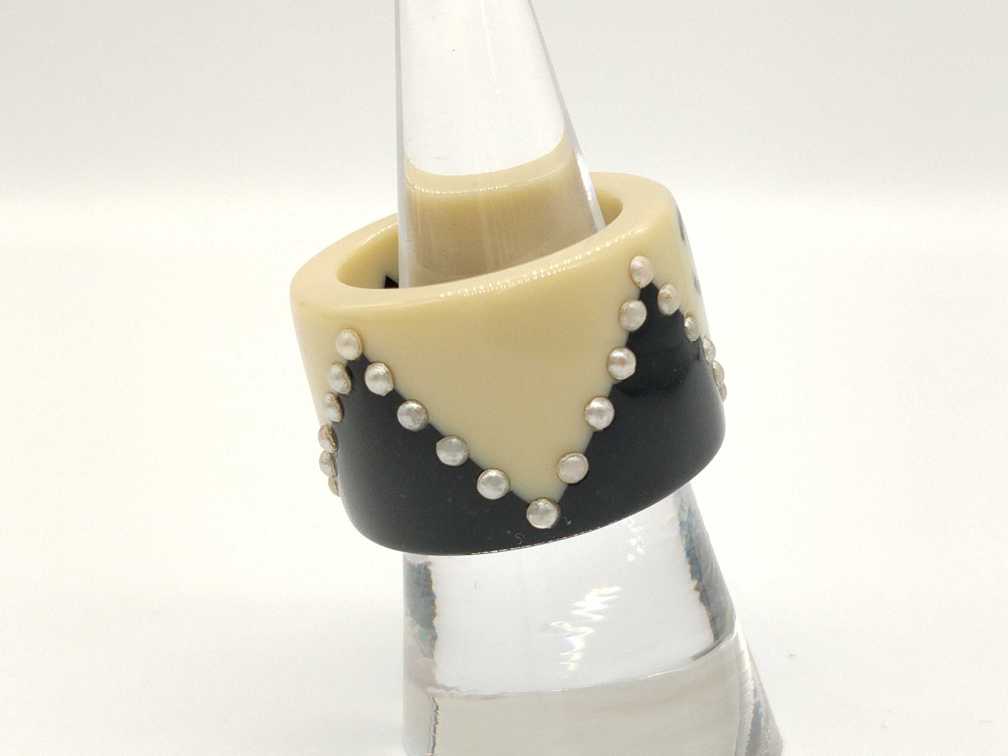 Coco Mark 02A Faux Pearl Ring — view 4