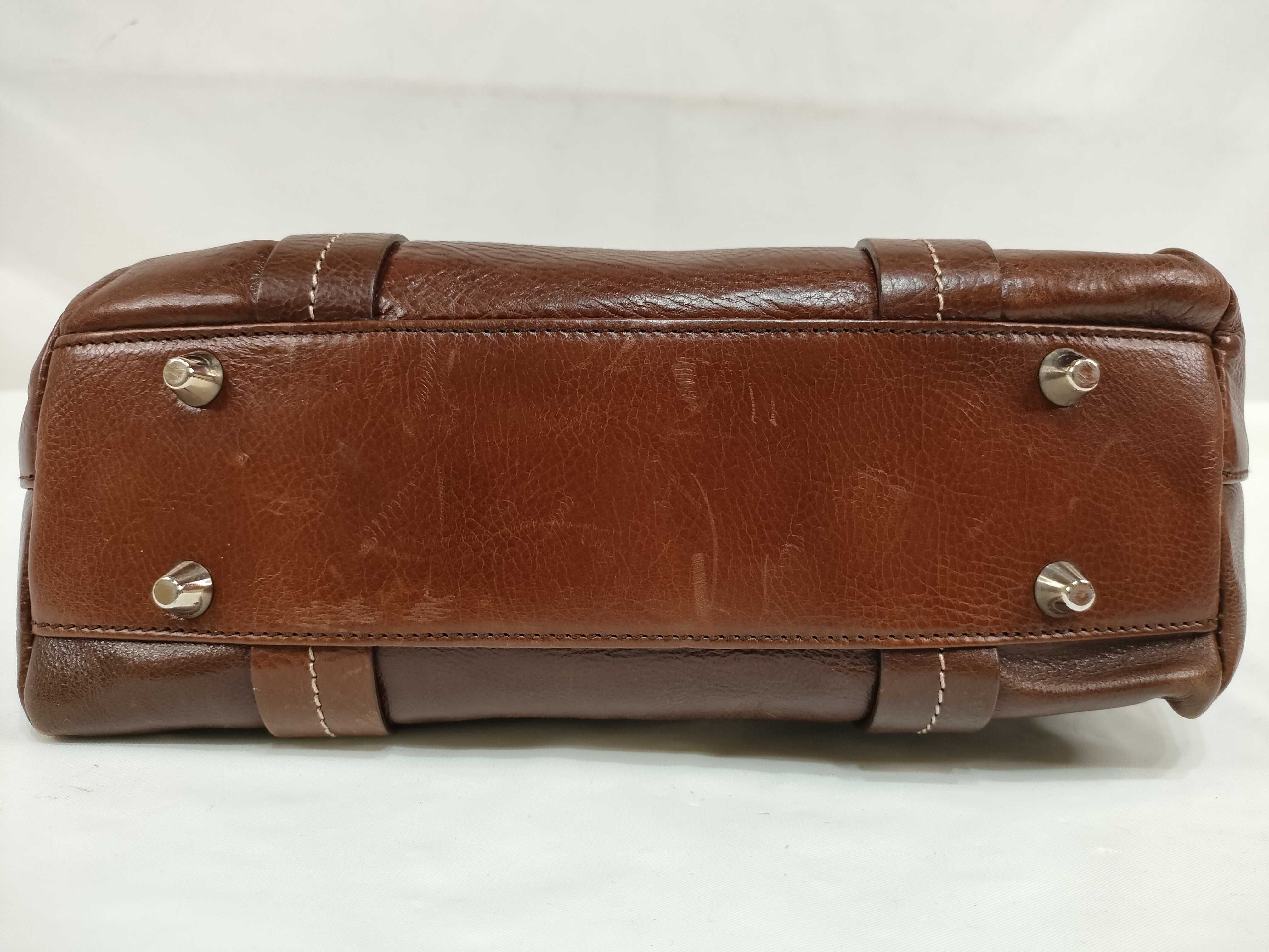 embroidered leather tote bag/handbag — view 7