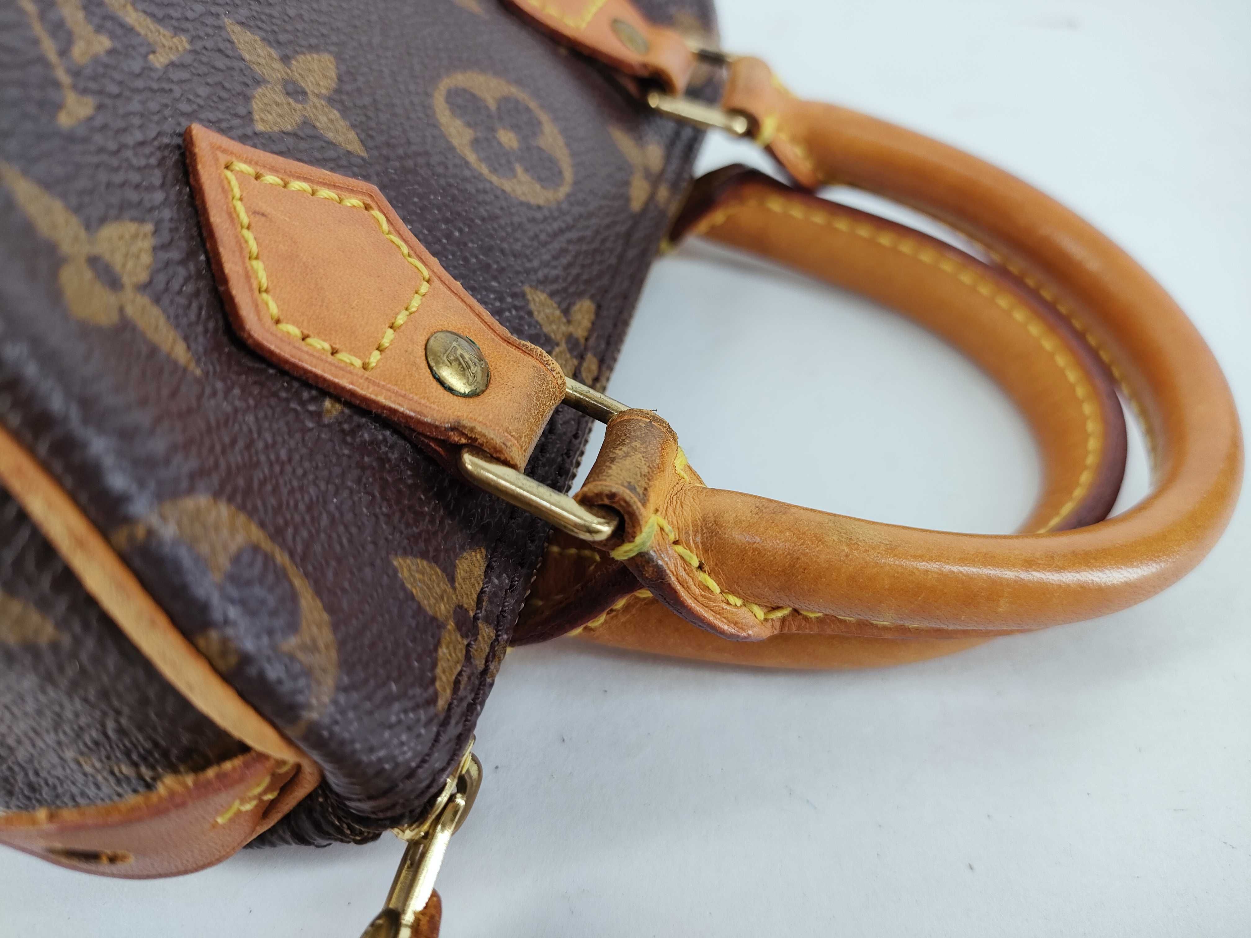 Monogram Graffiti Louis Vuitton LV Mini Speedy Boston Bag with Strap — view 5