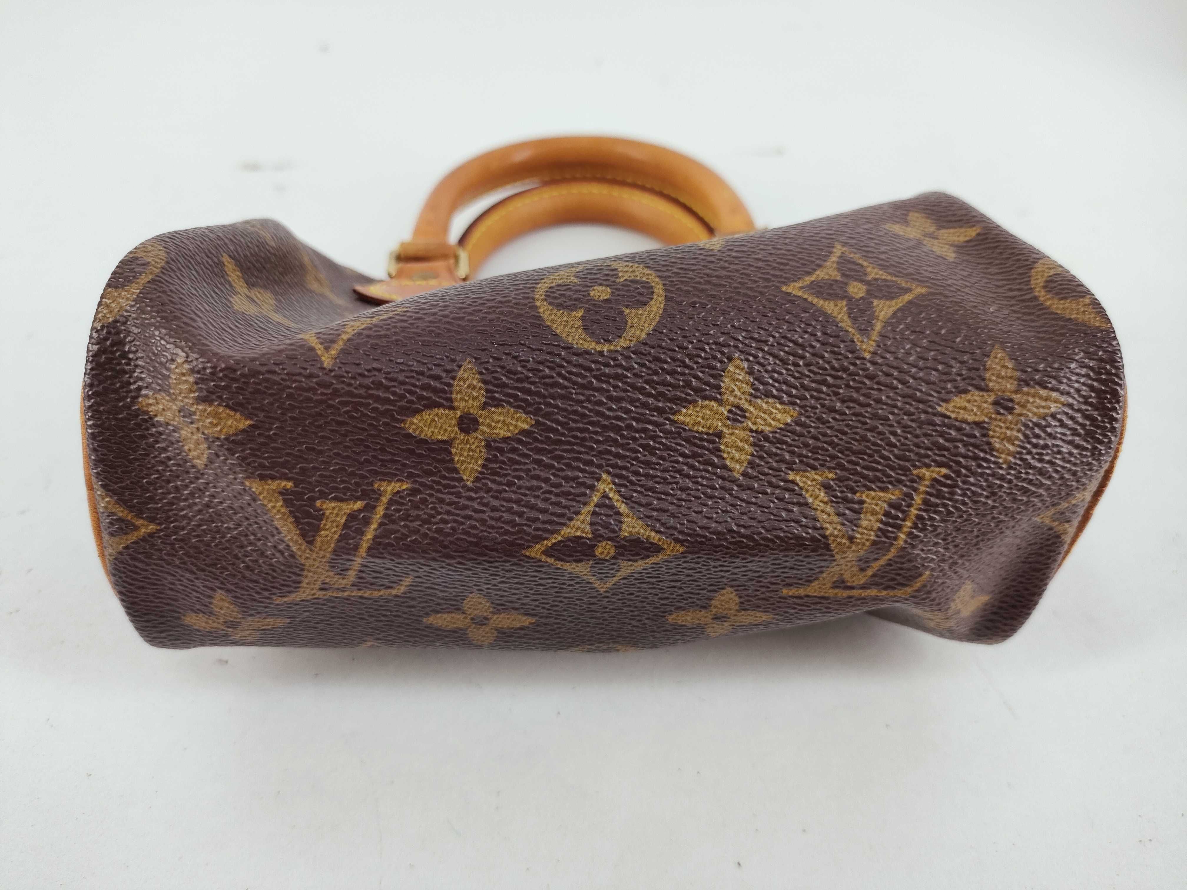 Monogram Graffiti Louis Vuitton LV Mini Speedy Boston Bag with Strap — view 7