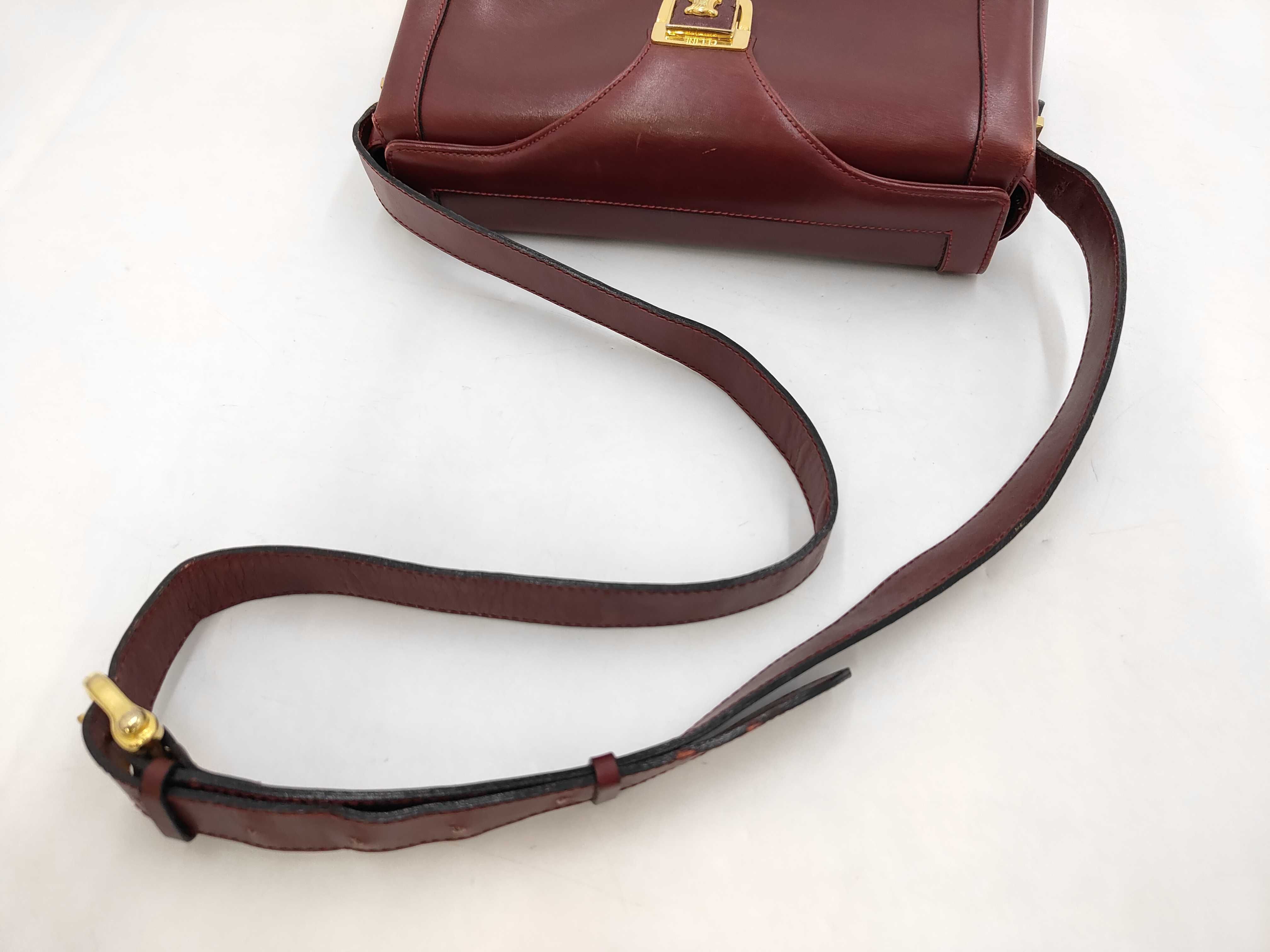 Leather Shoulder Bag Bordeaux — view 5