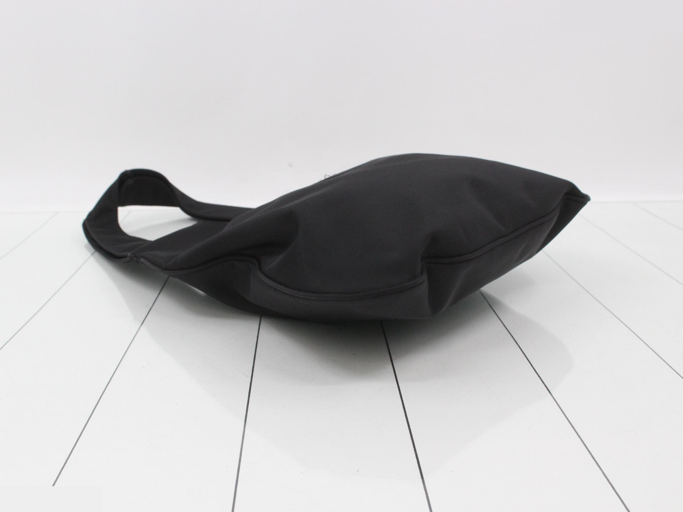 Nylon shoulder bag, black, with dust bag and box. — view 5