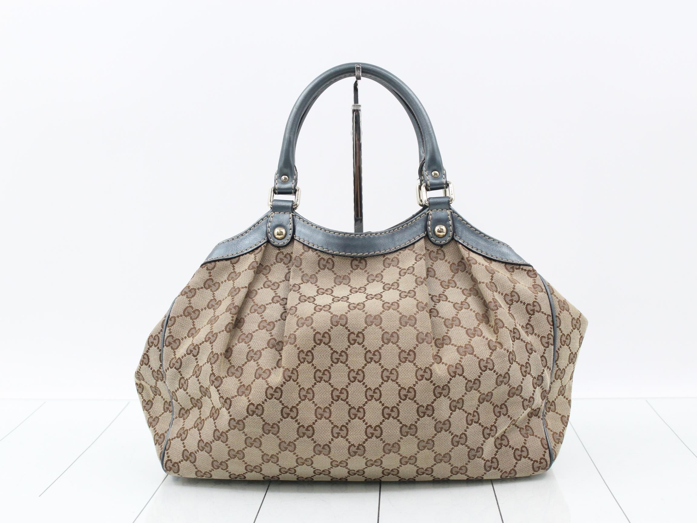 Sukey GG Canvas Leather Handbag — view 2