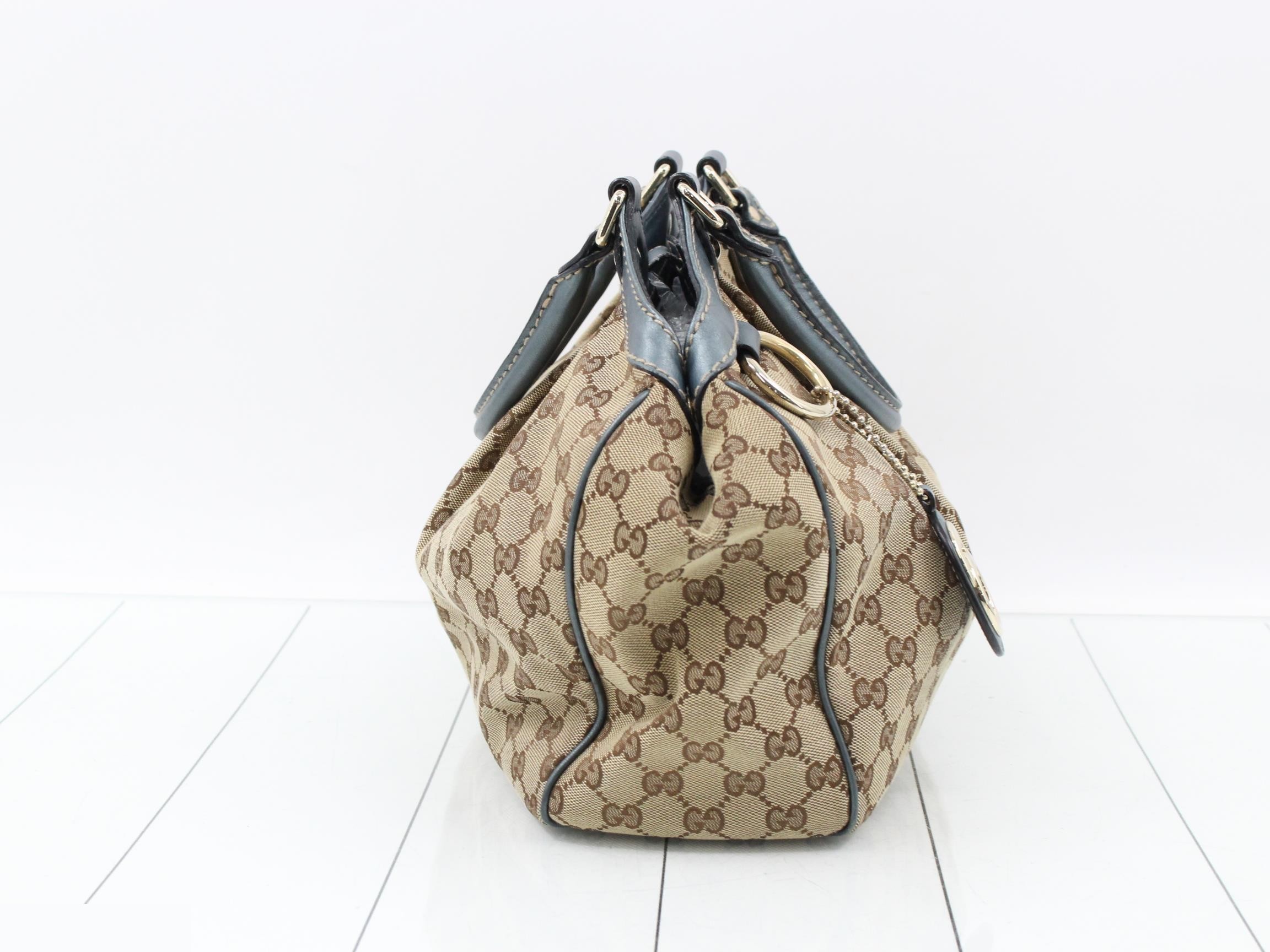 Sukey GG Canvas Leather Handbag — view 4