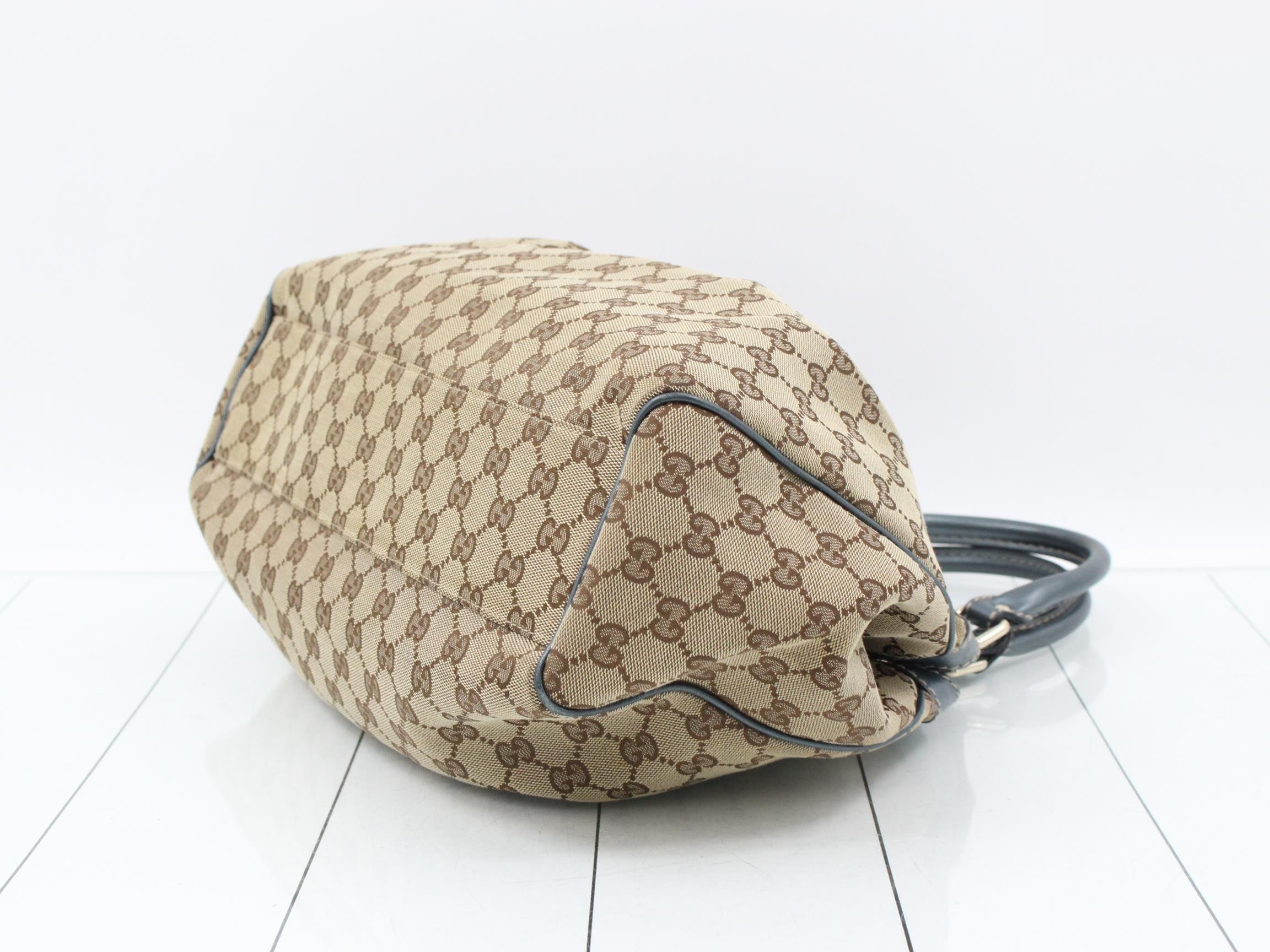 Sukey GG Canvas Leather Handbag — view 6