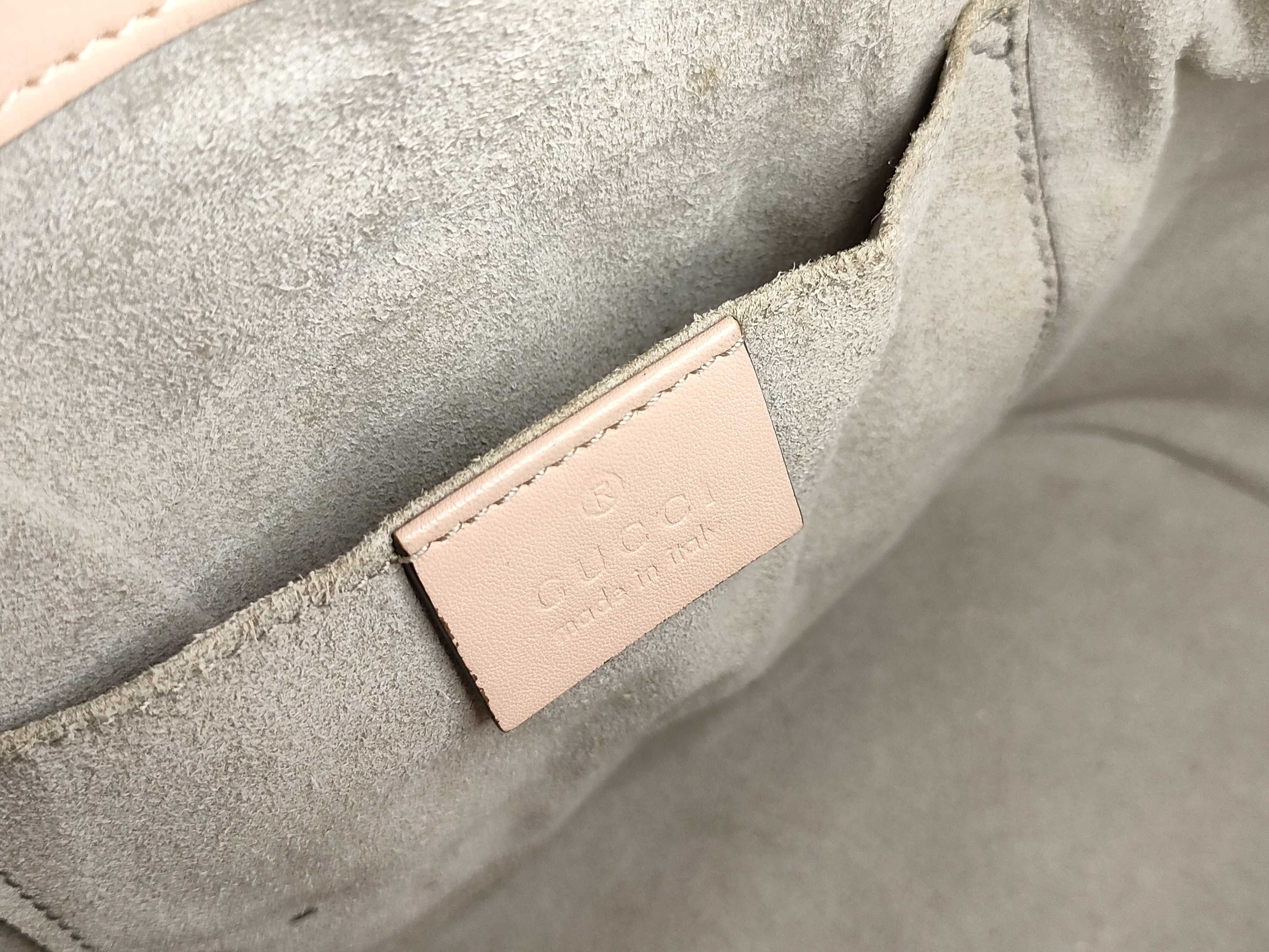 SG-GG Marmont Leather 2-Way Shoulder Bag Pink 476674 Handbag — view 11