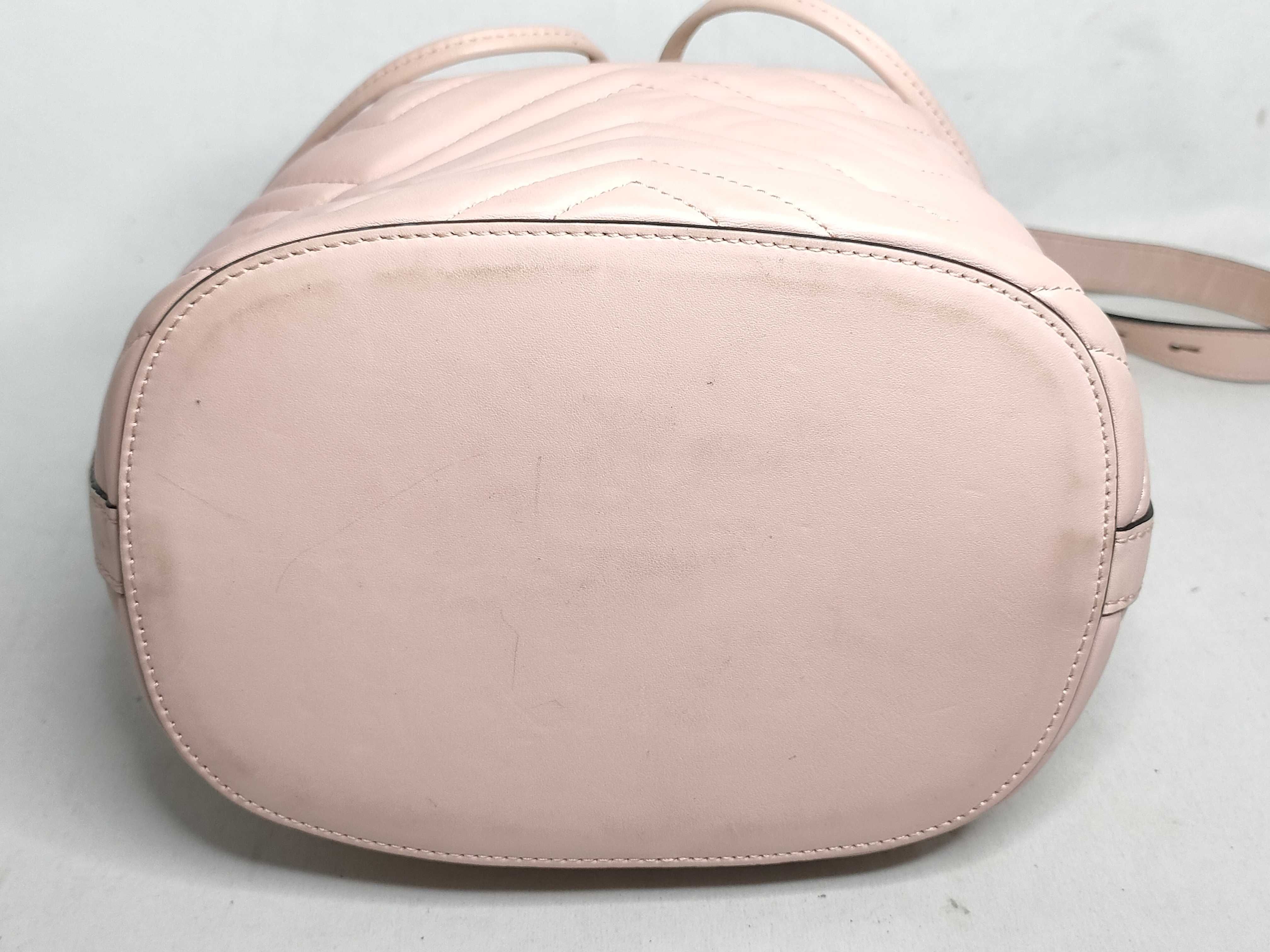 SG-GG Marmont Leather 2-Way Shoulder Bag Pink 476674 Handbag — view 8