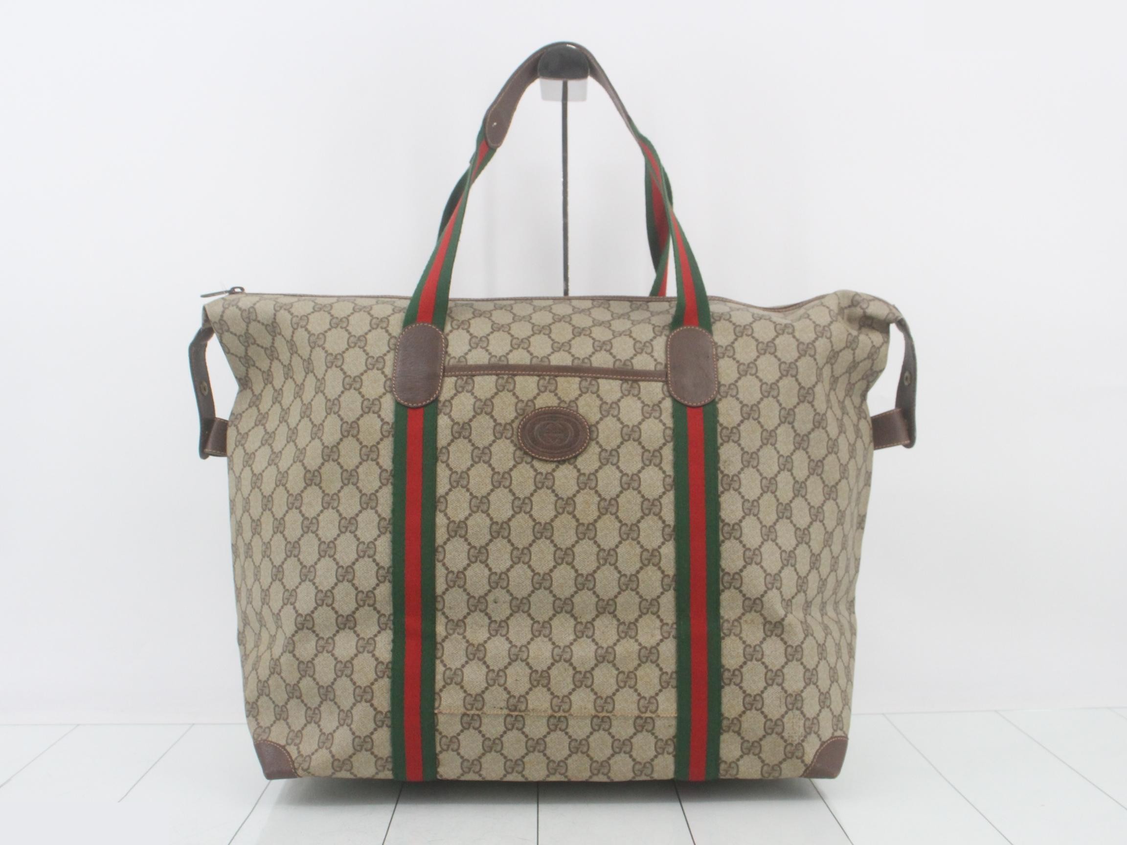 GG Supreme Tote Bag, Sherry, Beige
