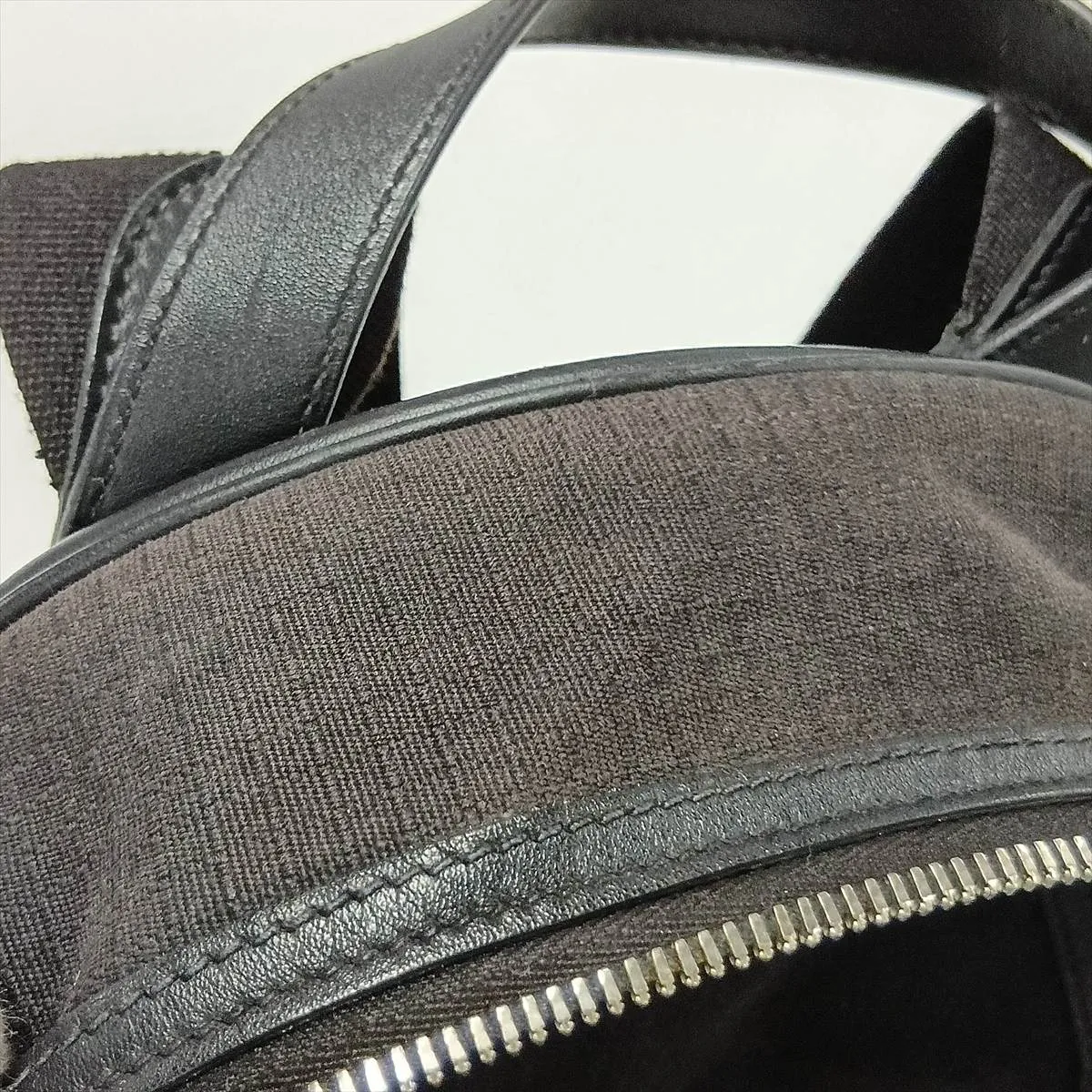 Sac à Dos Allback Toile Bivaque x Veau Swift Black Silver Hardware B: 2023 — view 13