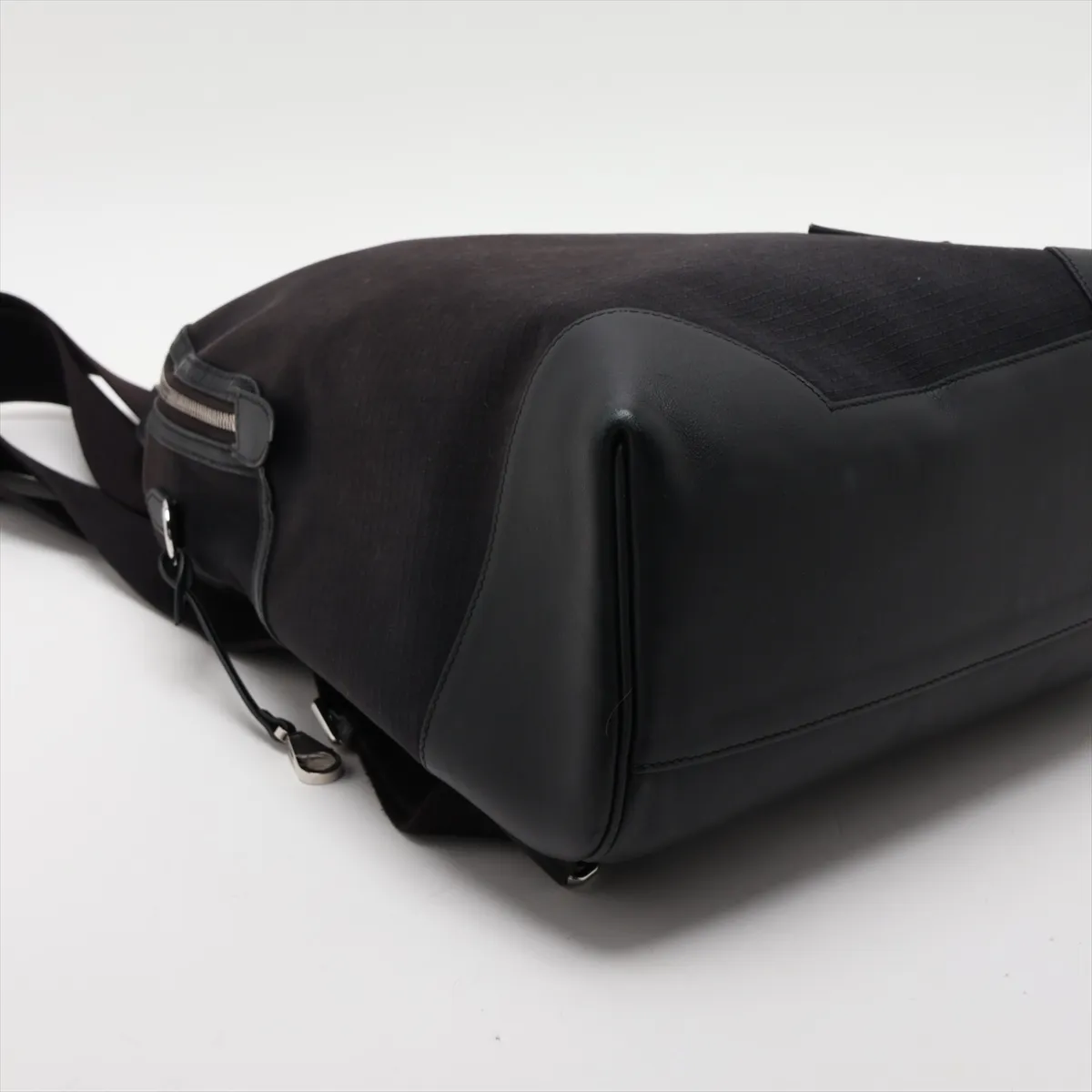 Sac à Dos Allback Toile Bivaque x Veau Swift Black Silver Hardware B: 2023 — view 4