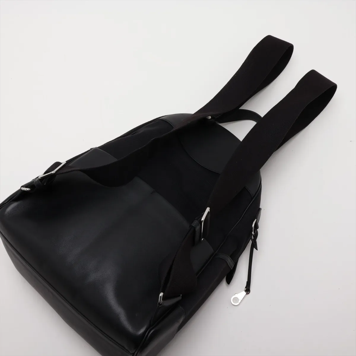 Sac à Dos Allback Toile Bivaque x Veau Swift Black Silver Hardware B: 2023 — view 5