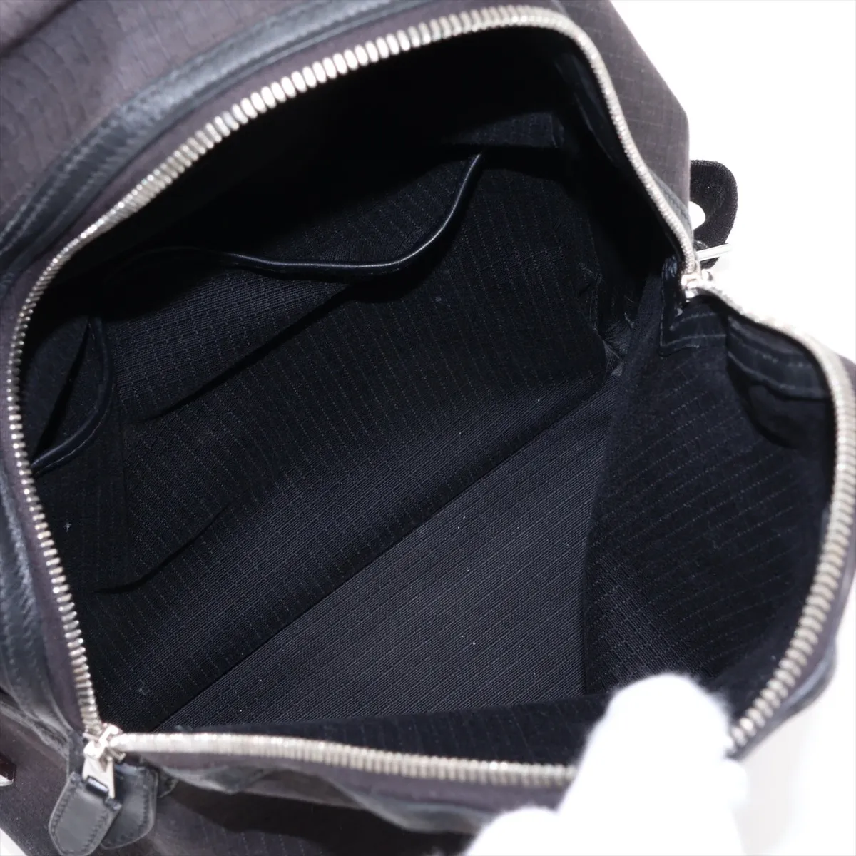 Sac à Dos Allback Toile Bivaque x Veau Swift Black Silver Hardware B: 2023 — view 7