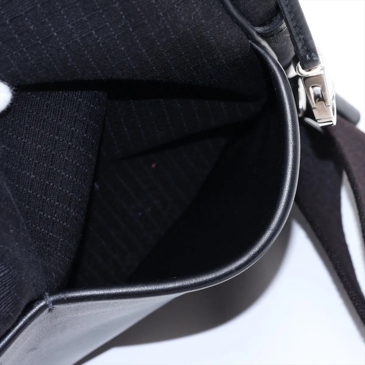 Sac à Dos Allback Toile Bivaque x Veau Swift Black Silver Hardware B: 2023 — view 9