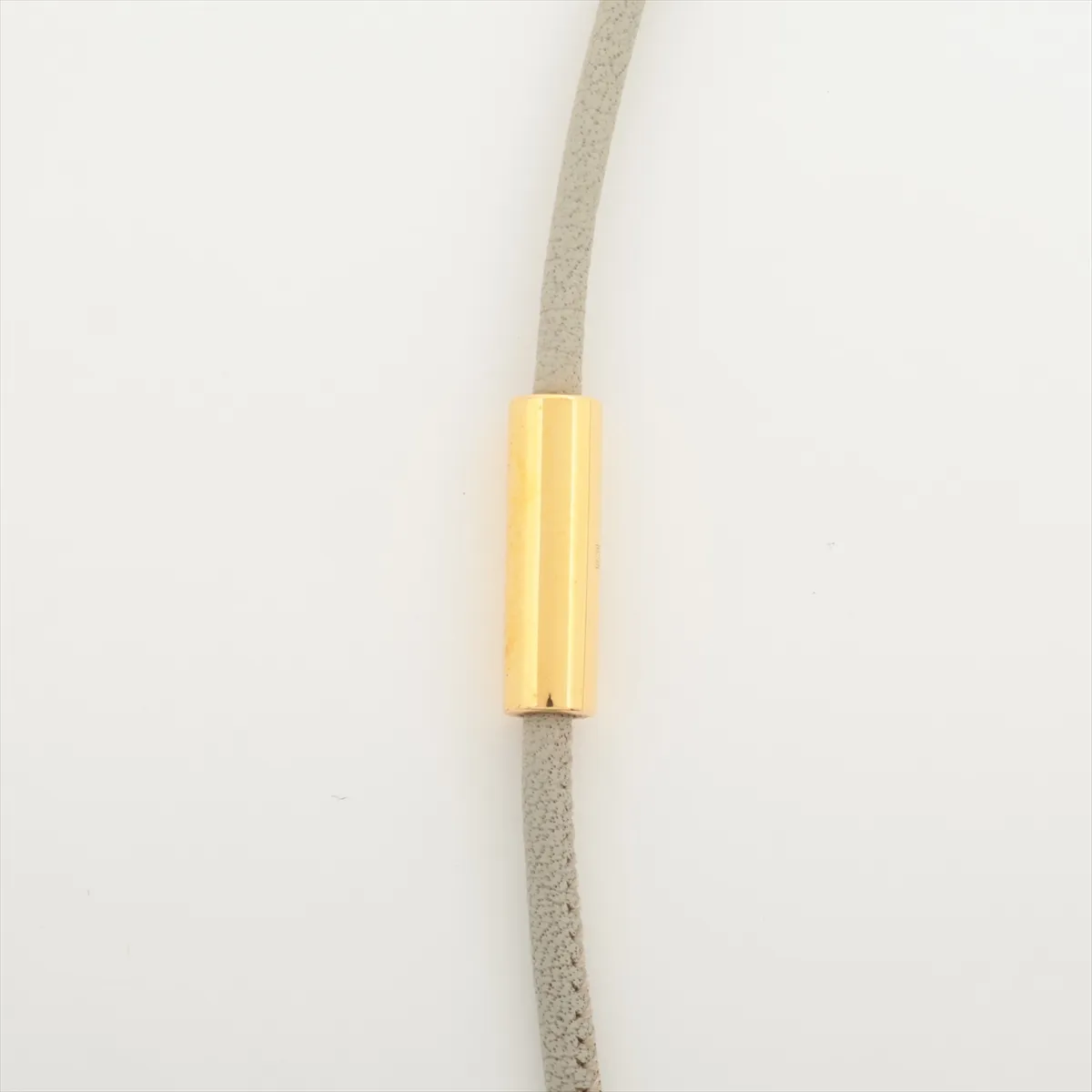 Loop Grand Necklace, GP x Leather, — view 3