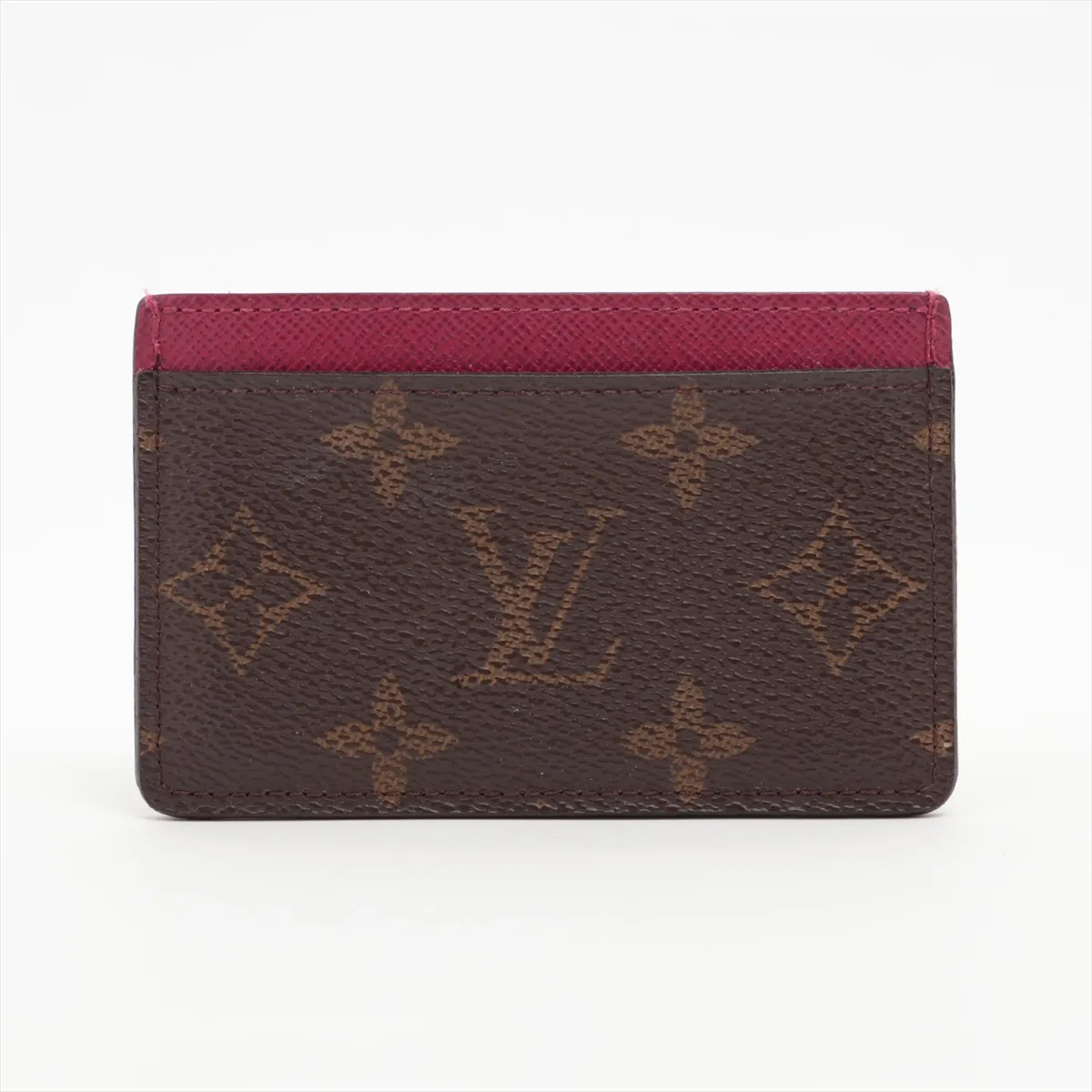 Monogram Portecartes Simple M60703 CA2146 Fuchsia Card Case — view 2