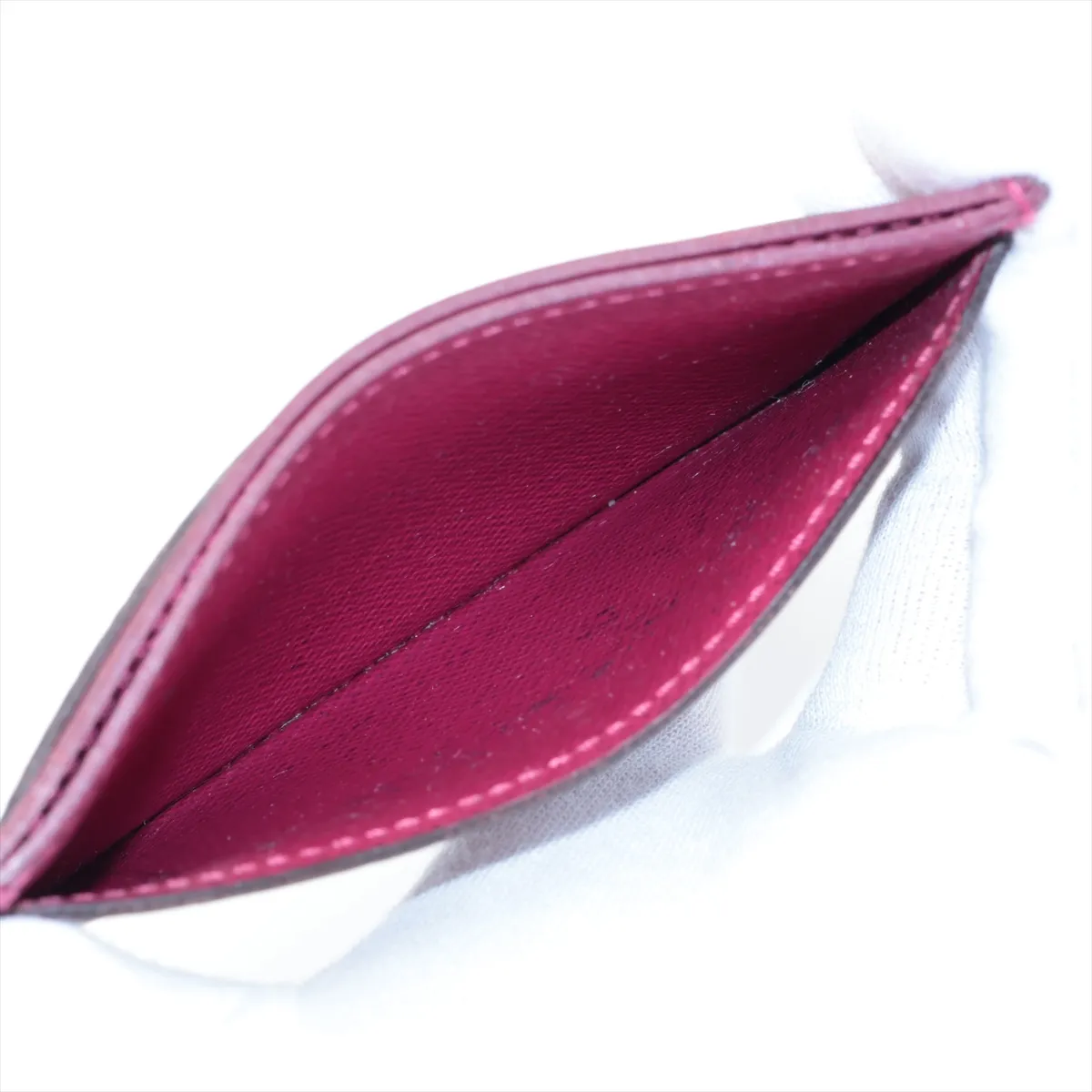 Monogram Portecartes Simple M60703 CA2146 Fuchsia Card Case — view 5