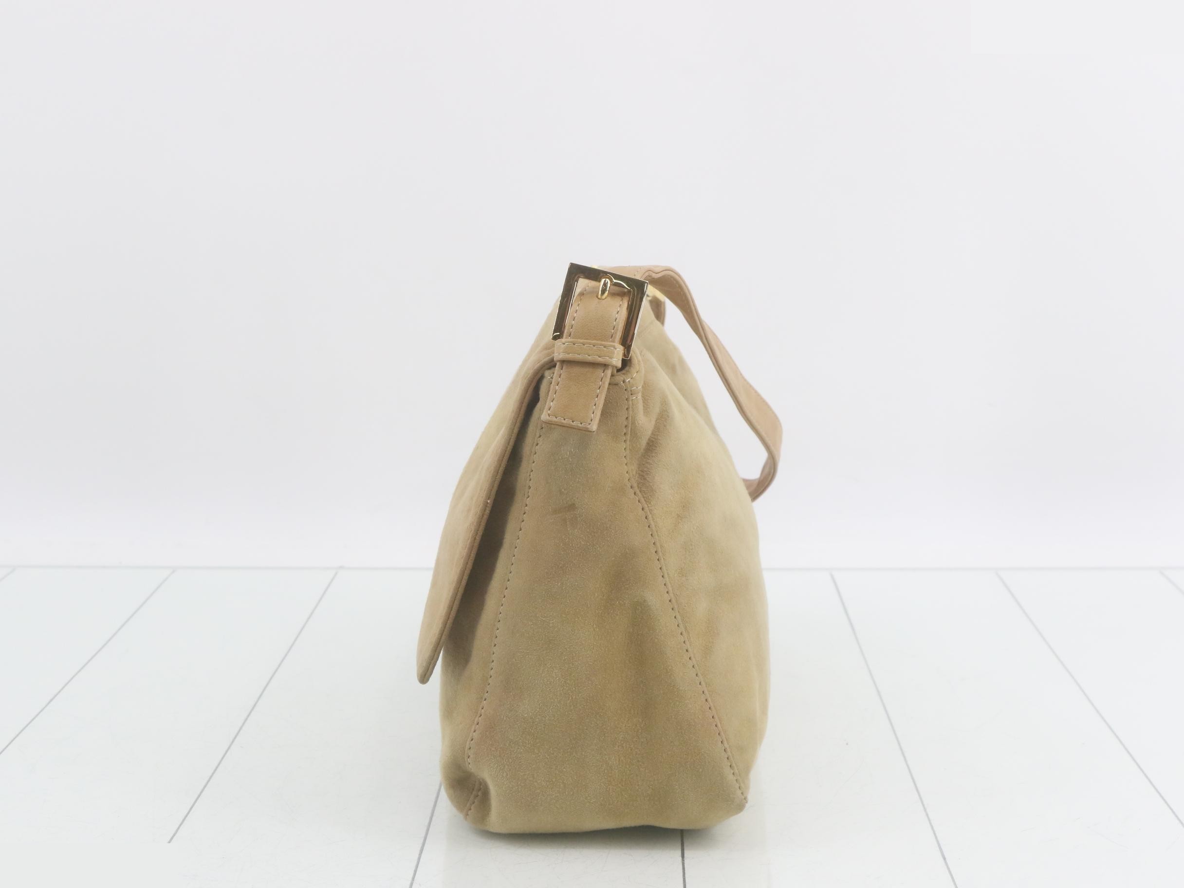 Suede Mamma Bucket Shoulder Bag — view 3