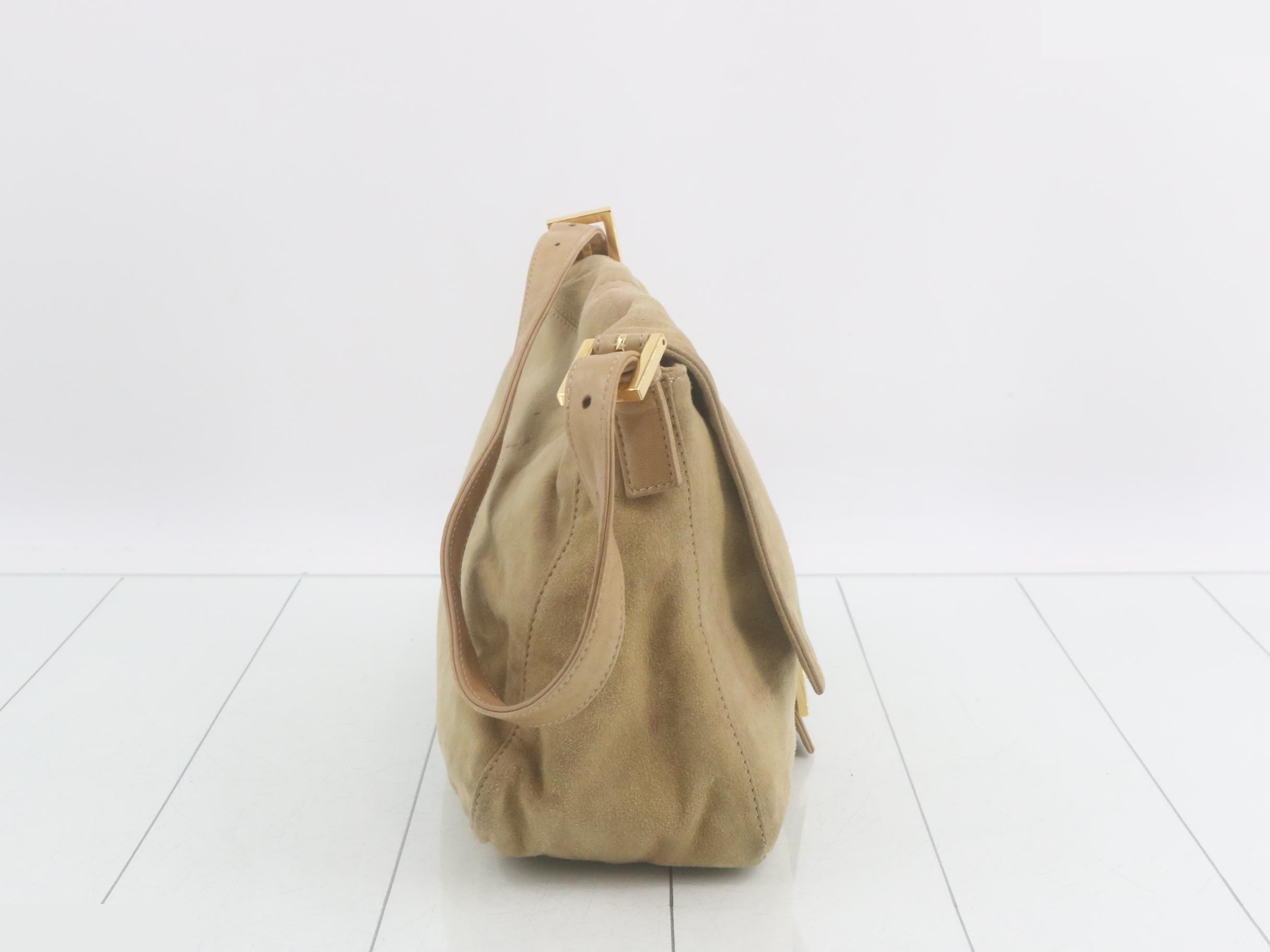 Suede Mamma Bucket Shoulder Bag — view 4