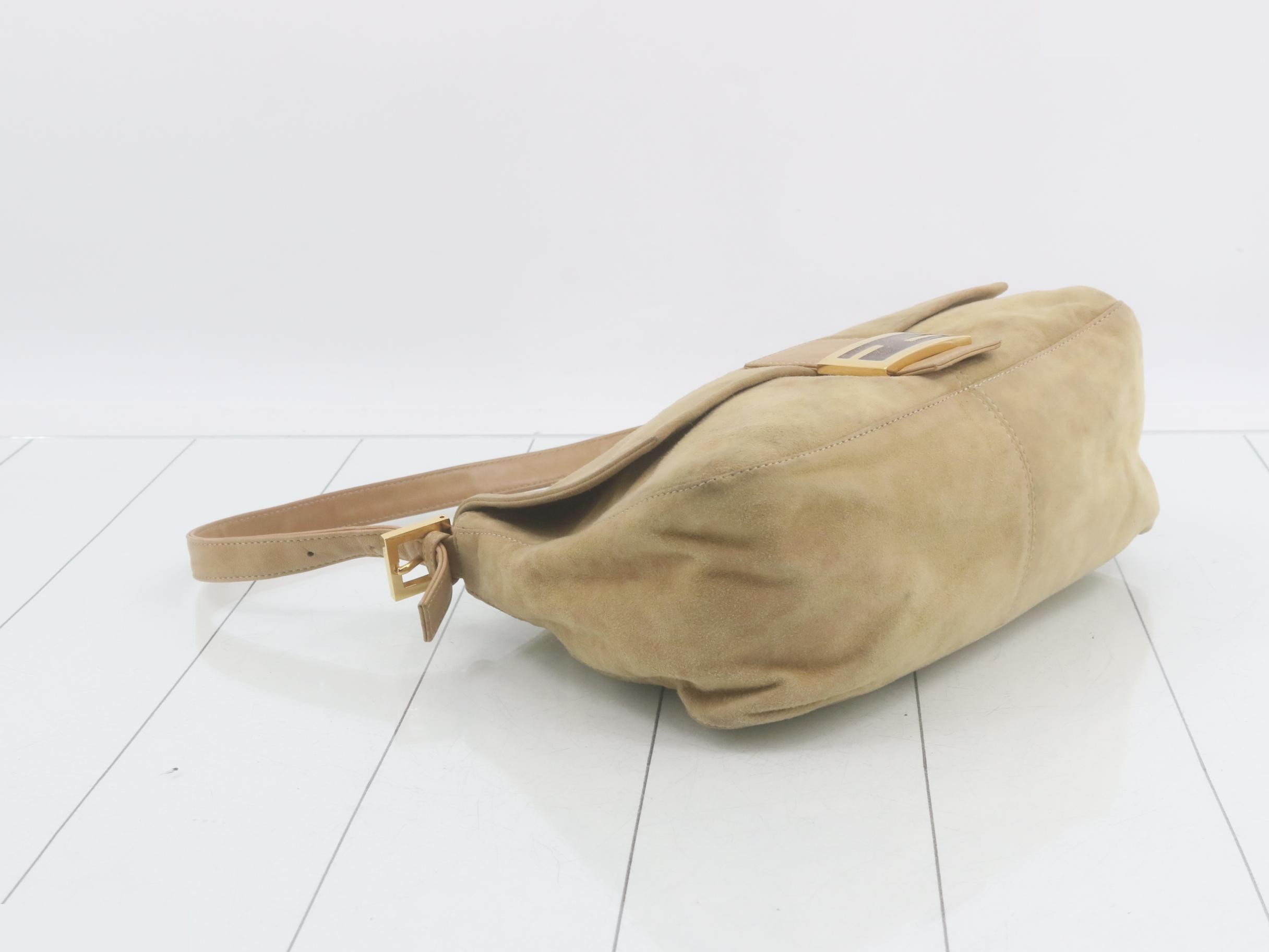 Suede Mamma Bucket Shoulder Bag — view 5