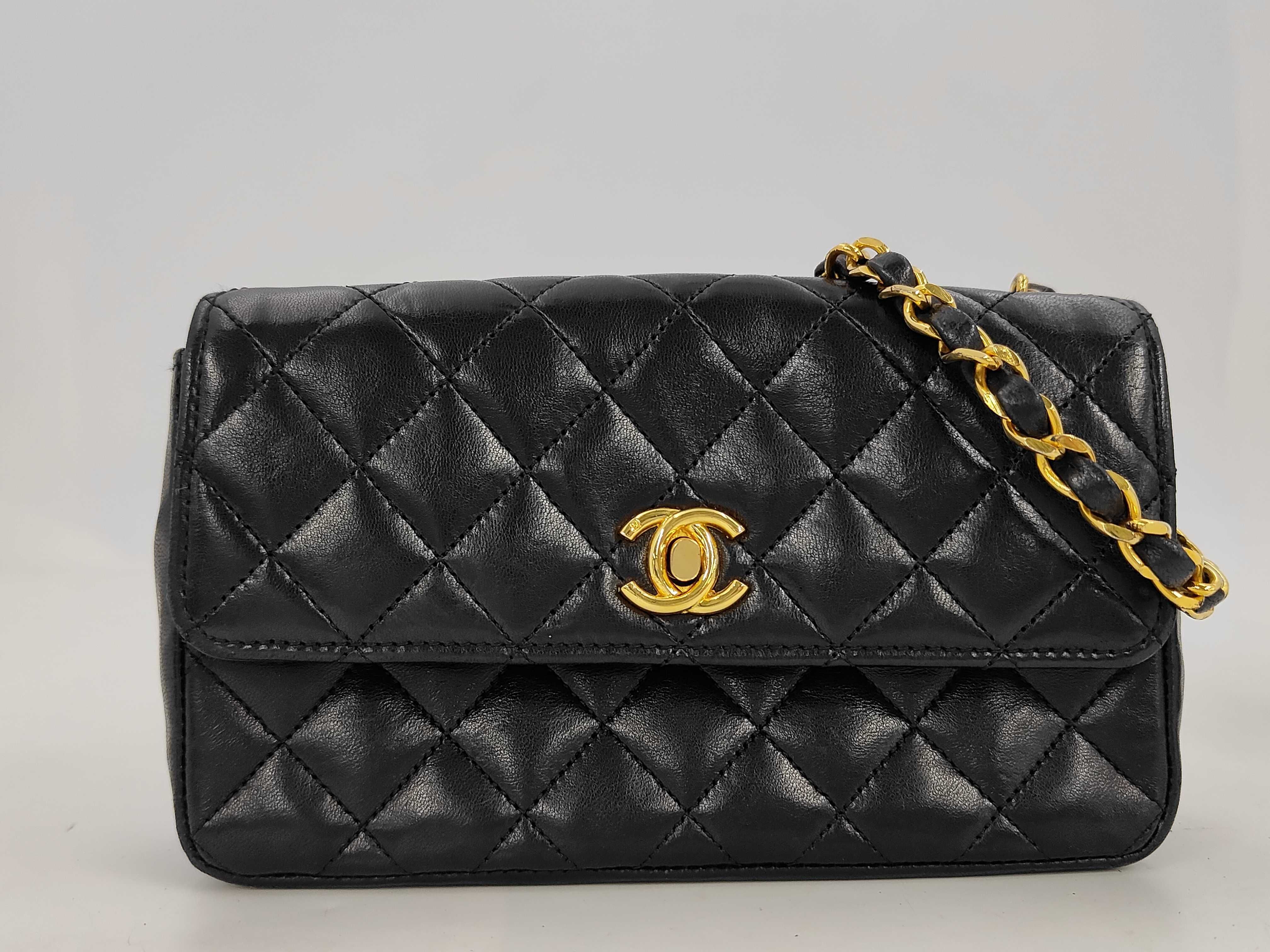Lambskin Mini Matelassé Chain Shoulder Bag