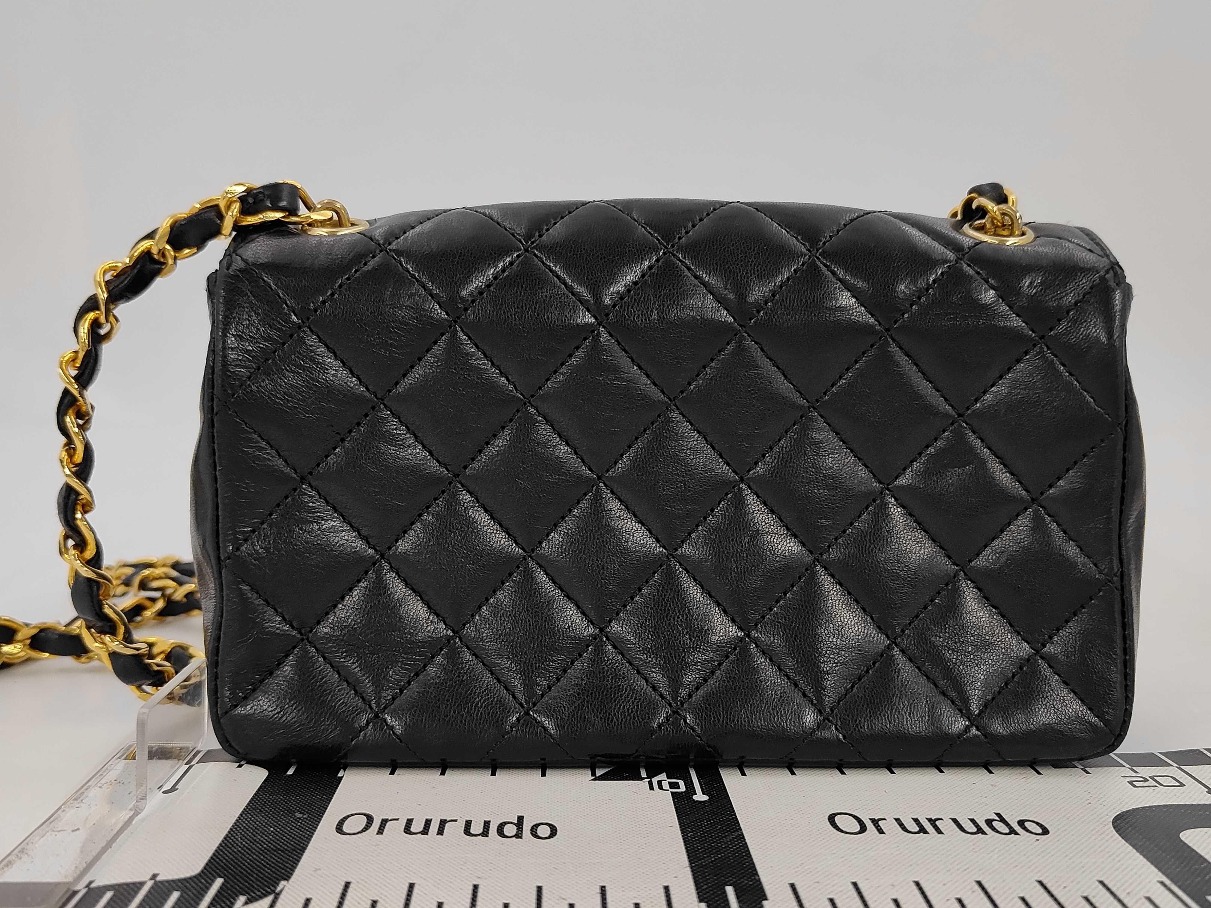 Lambskin Mini Matelassé Chain Shoulder Bag — view 2