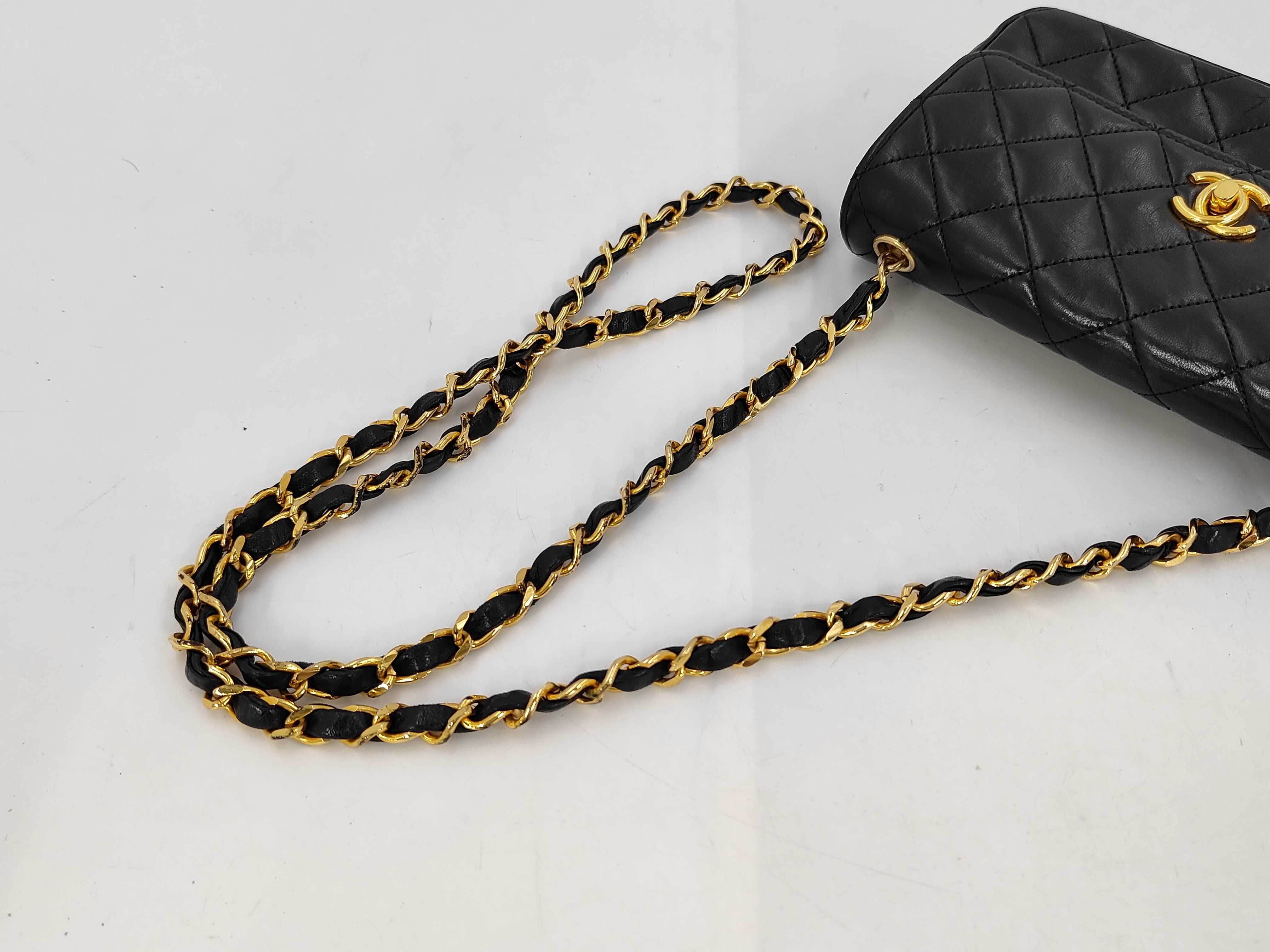 Lambskin Mini Matelassé Chain Shoulder Bag — view 5