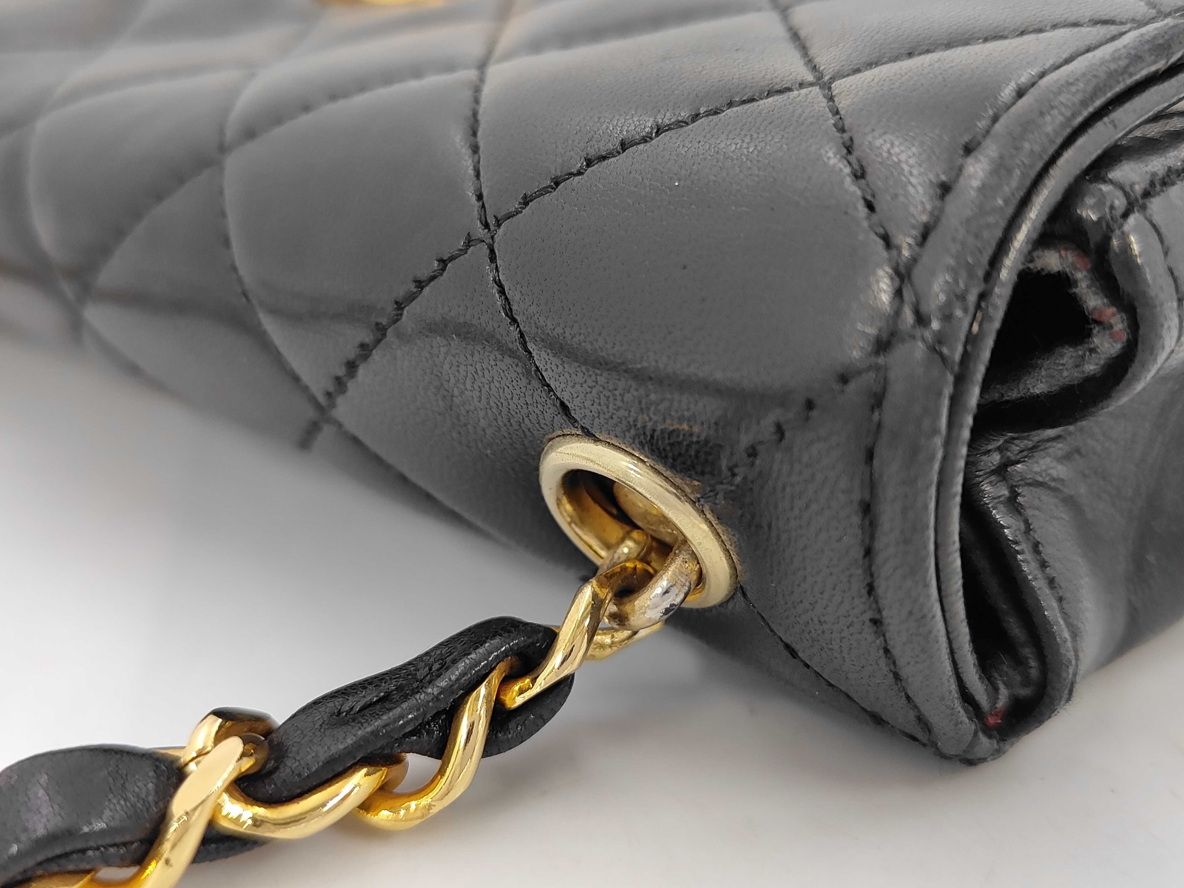 Lambskin Mini Matelassé Chain Shoulder Bag — view 7