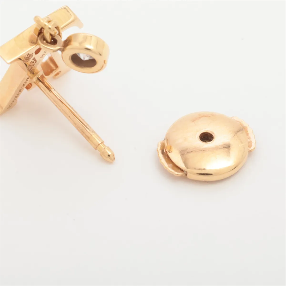 Pusse Idylle Blossom LV Diamond Single Earring 750 (PG) 1.1g E95385 Metal Scratches — view 4