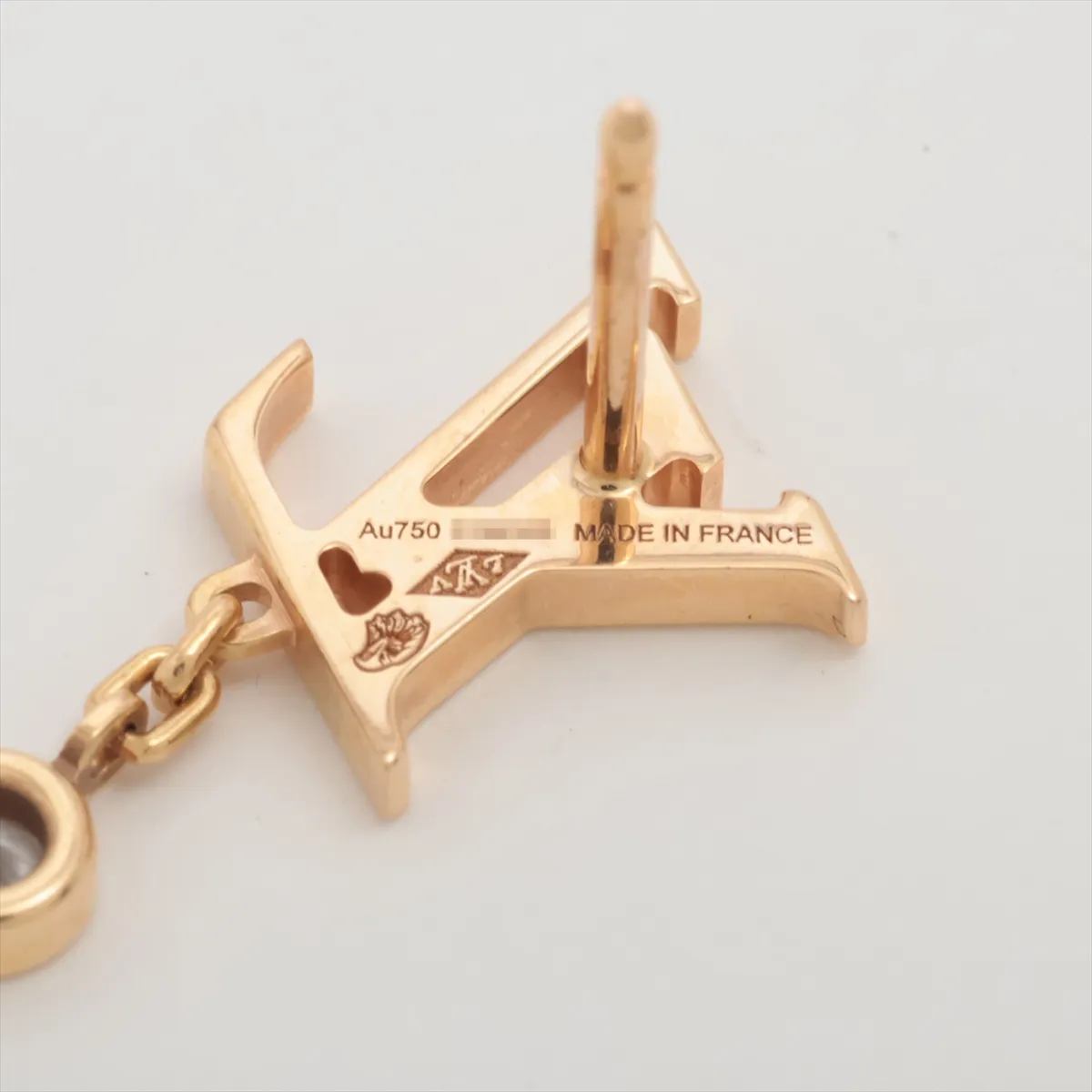 Pusse Idylle Blossom LV Diamond Single Earring 750 (PG) 1.1g E95385 Metal Scratches — view 5