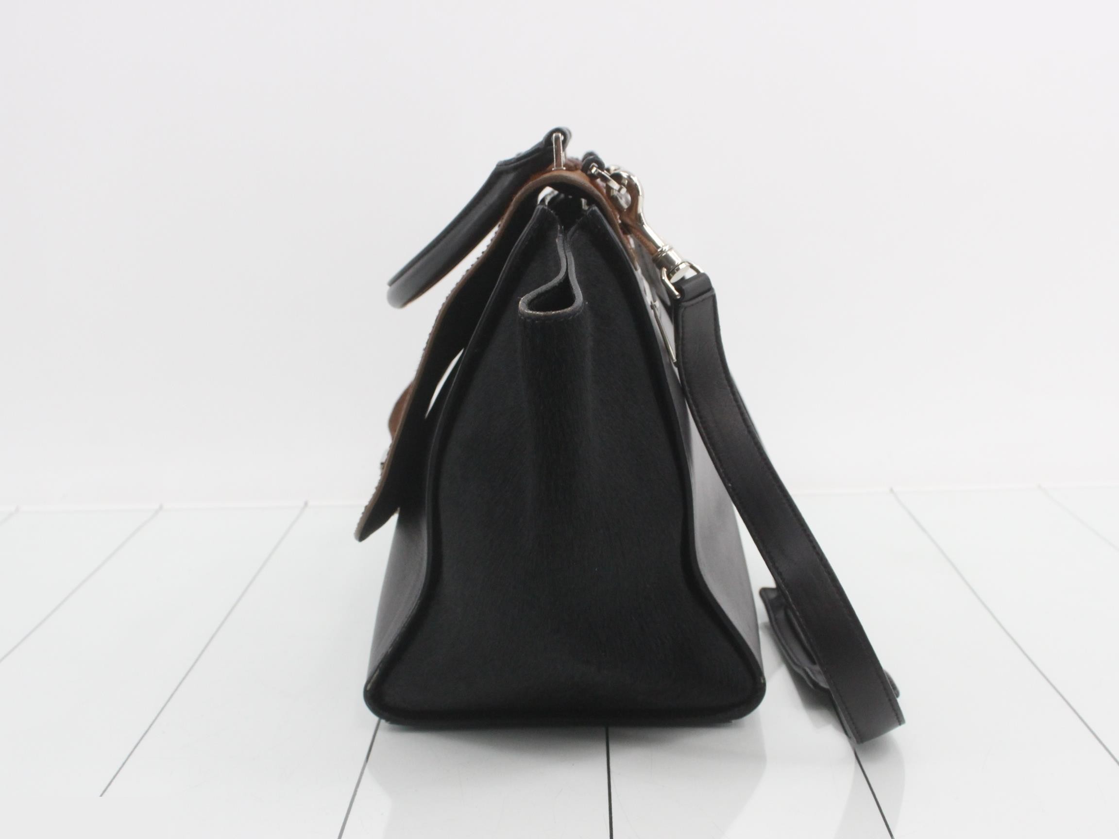Calfskin x Leather Tote Bag — view 3