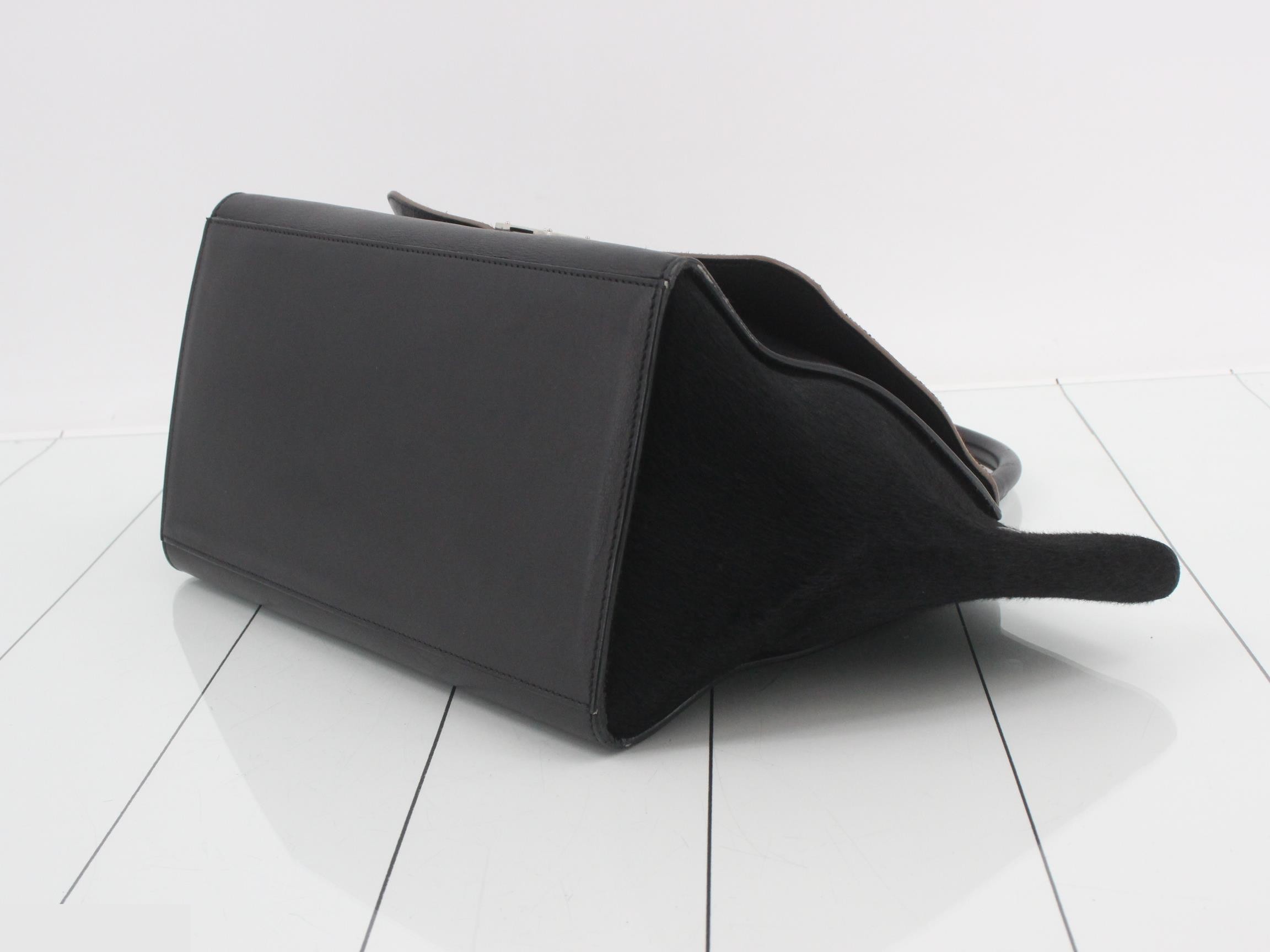 Calfskin x Leather Tote Bag — view 6