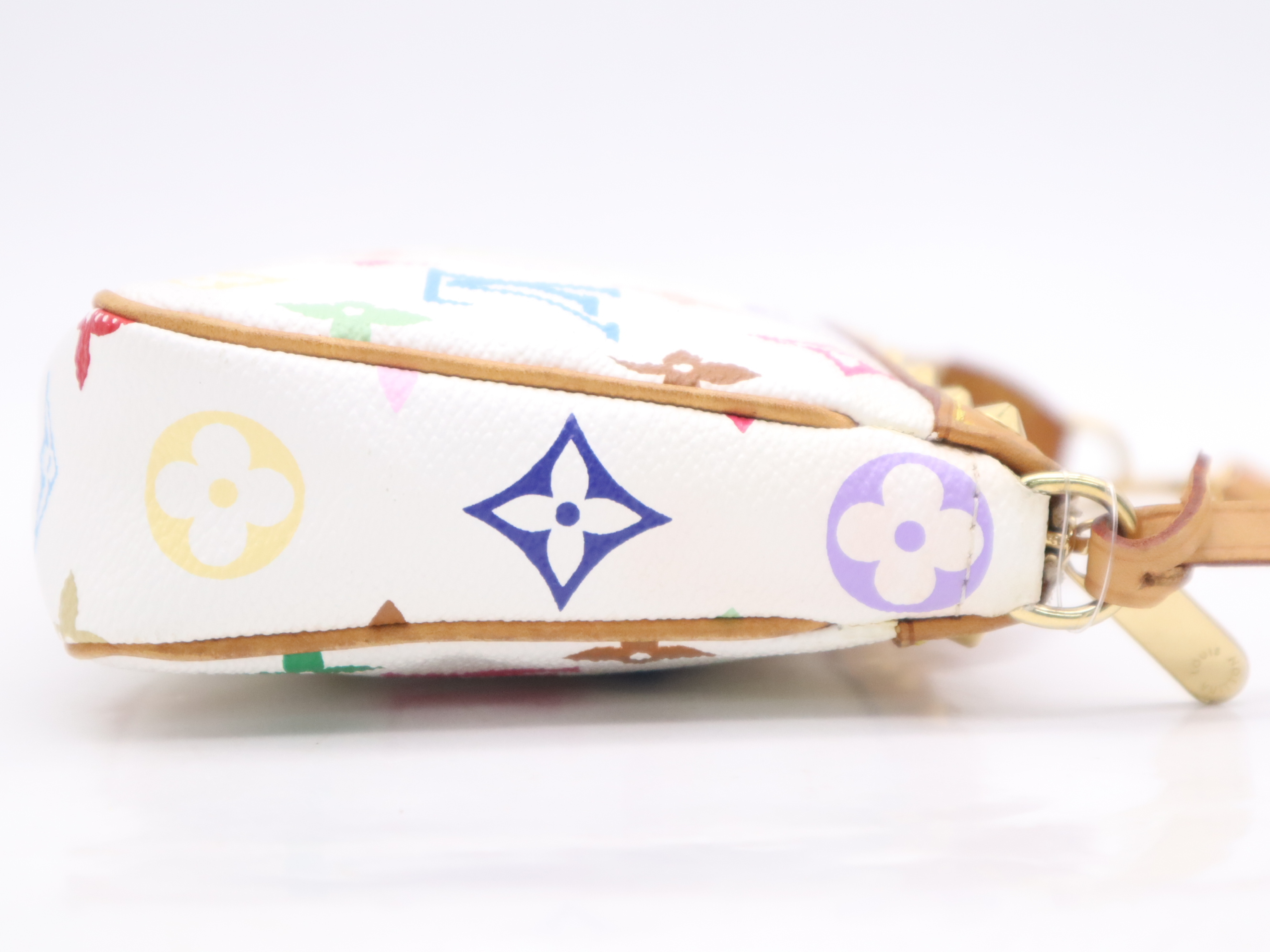 M92649 Multicolor Pochette Accessoires Blanc Pouch — view 5
