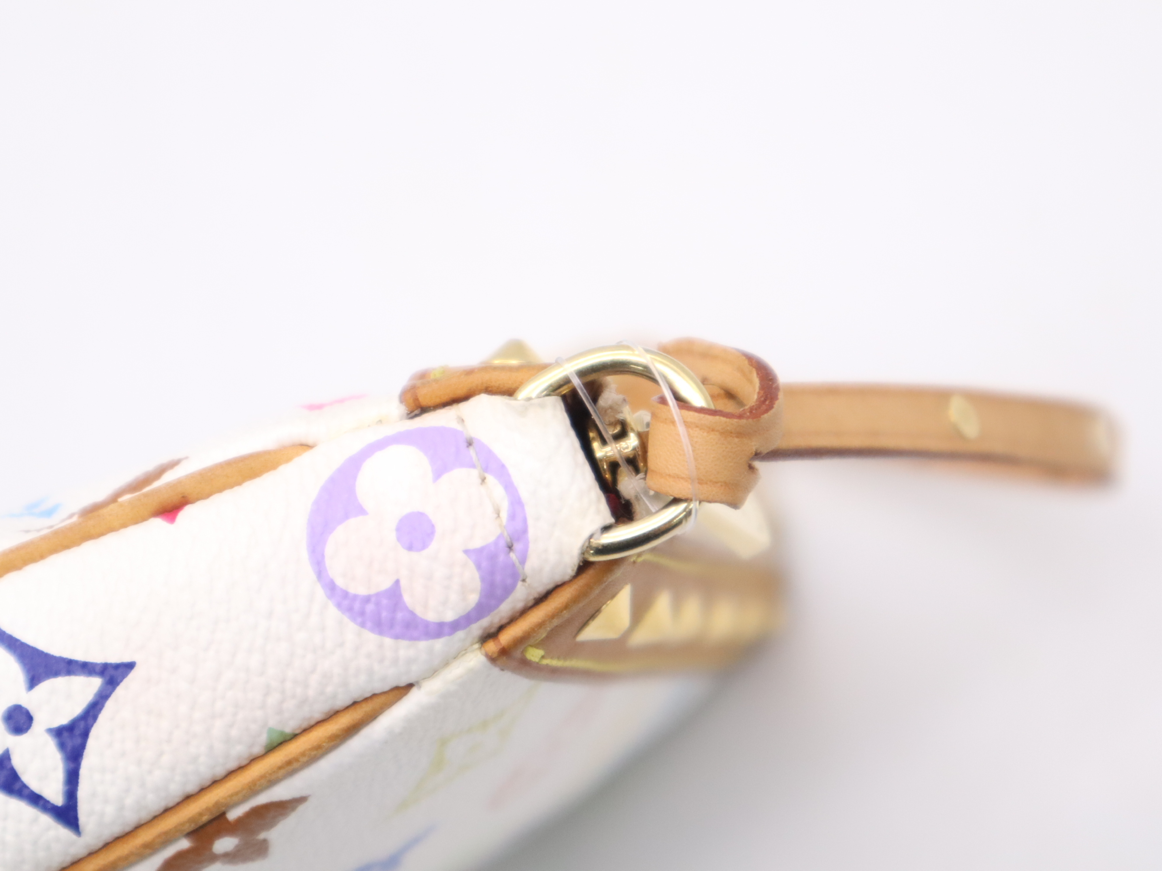 M92649 Multicolor Pochette Accessoires Blanc Pouch — view 7