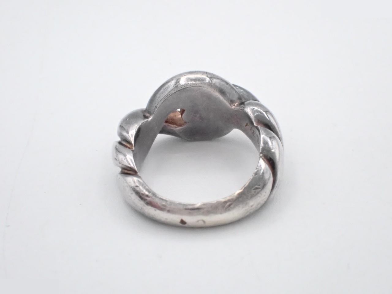 Torsade Ring, 925 Sterling Silver, 7.8g, Stamped 49, Actual Size #7 — view 2