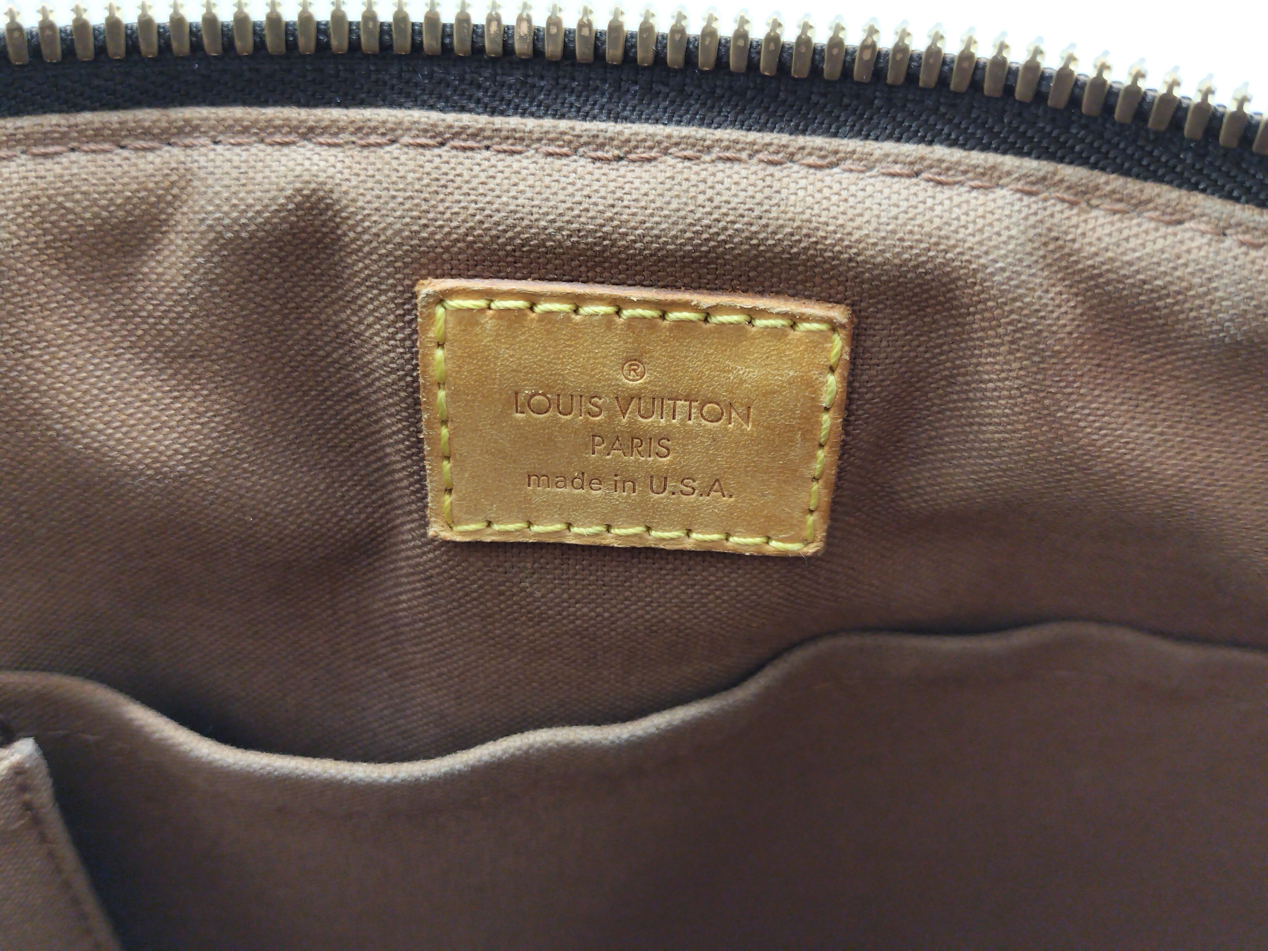 Monogram 2-Way Tote Bag Palermo PM Monogram Brown Leather M40145 — view 14