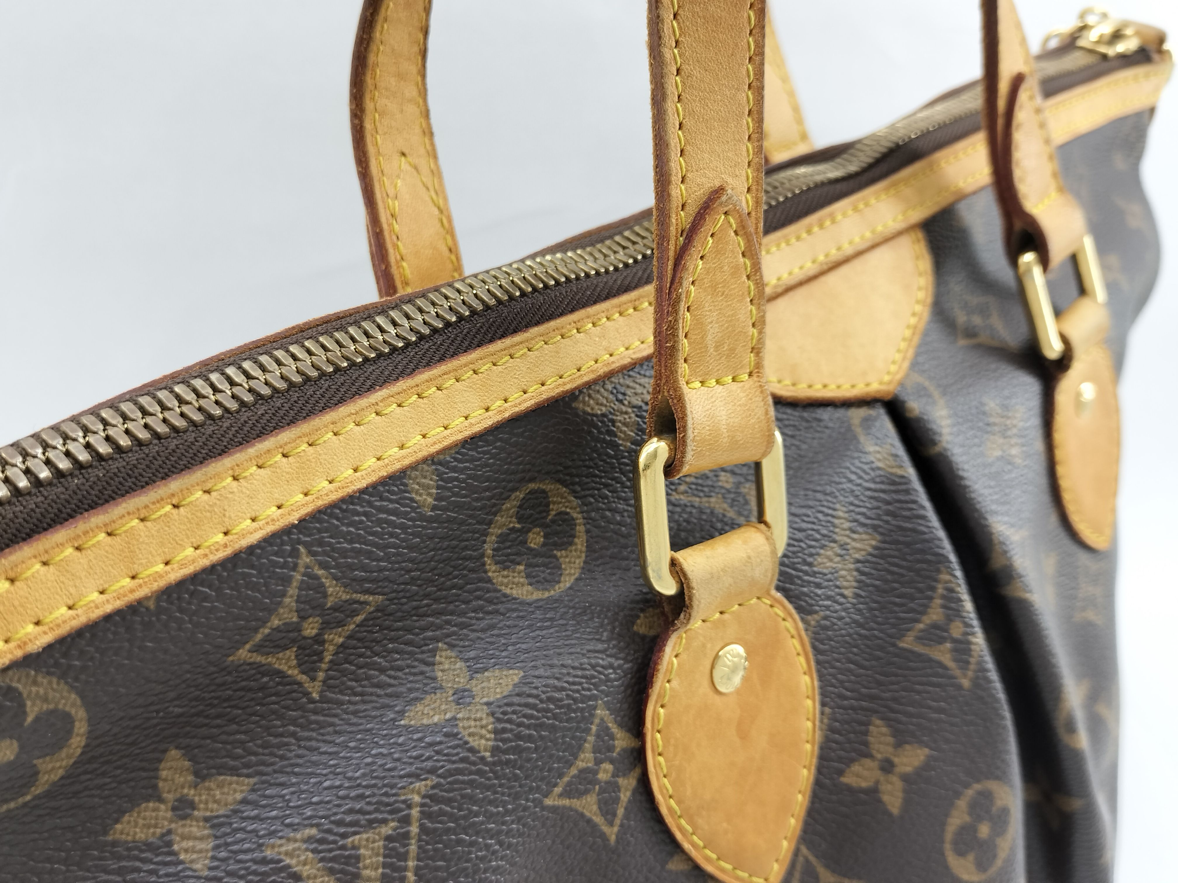 Monogram 2-Way Tote Bag Palermo PM Monogram Brown Leather M40145 — view 4