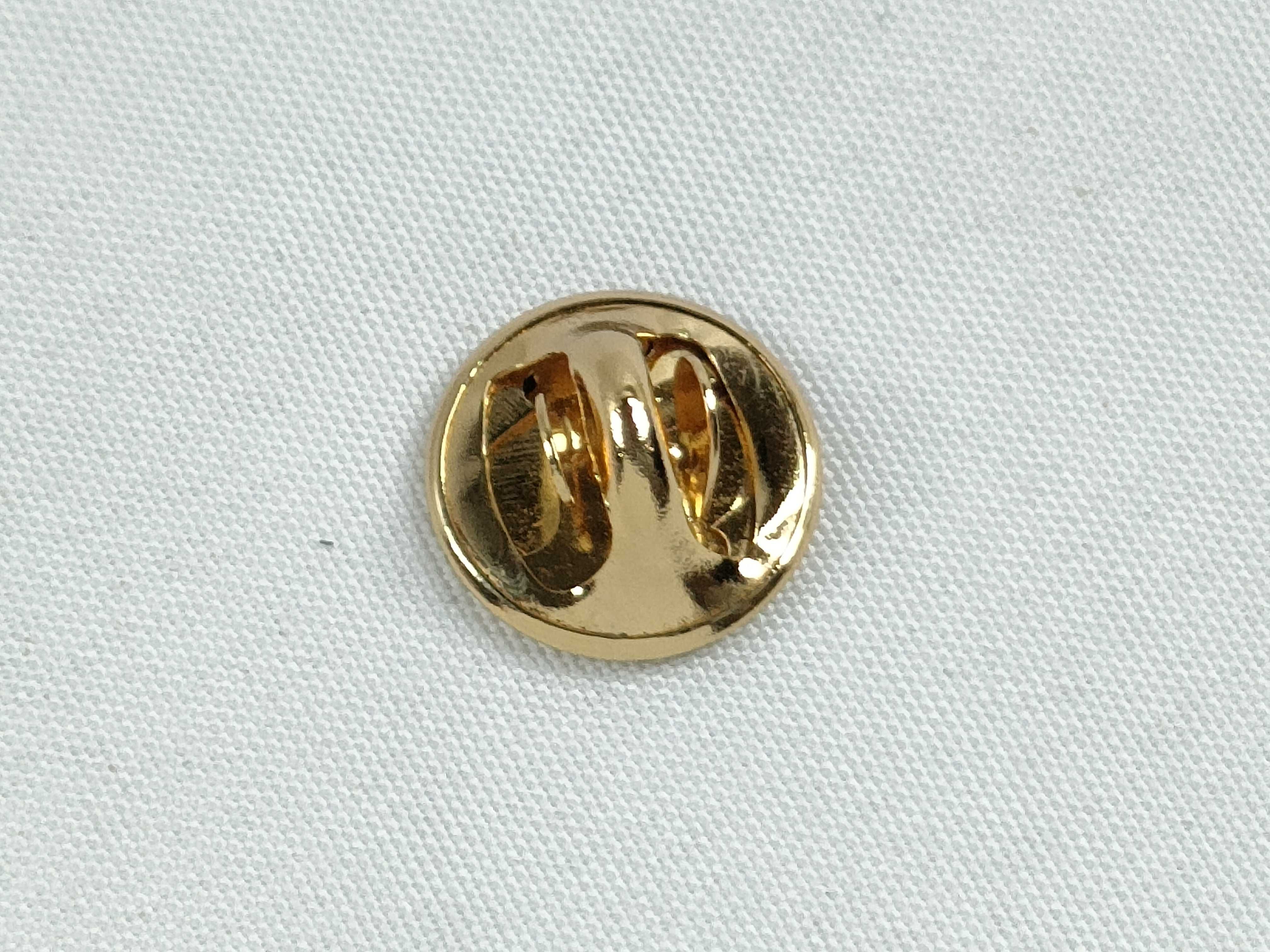 Christian Flower Motif Brooch, Gold Brooch — view 8