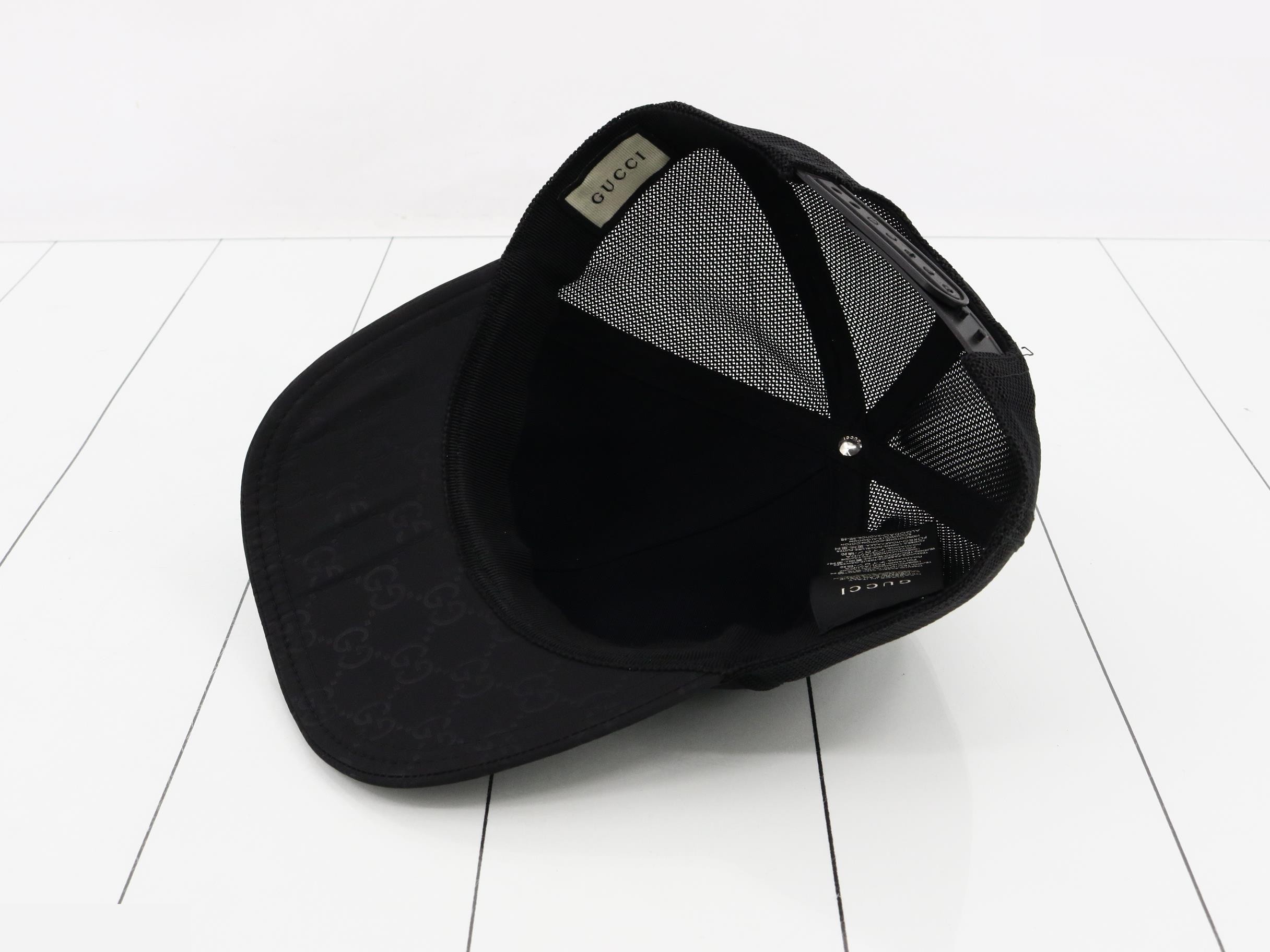 GG Nylon Cap, Hat, Nylon, Black — view 3