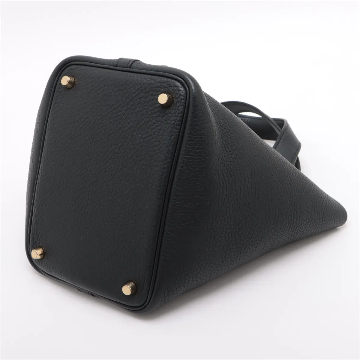 Picotin Lock 18 PM, Taurillon Clemence leather, black with gold hardware, C: 2018 — view 3