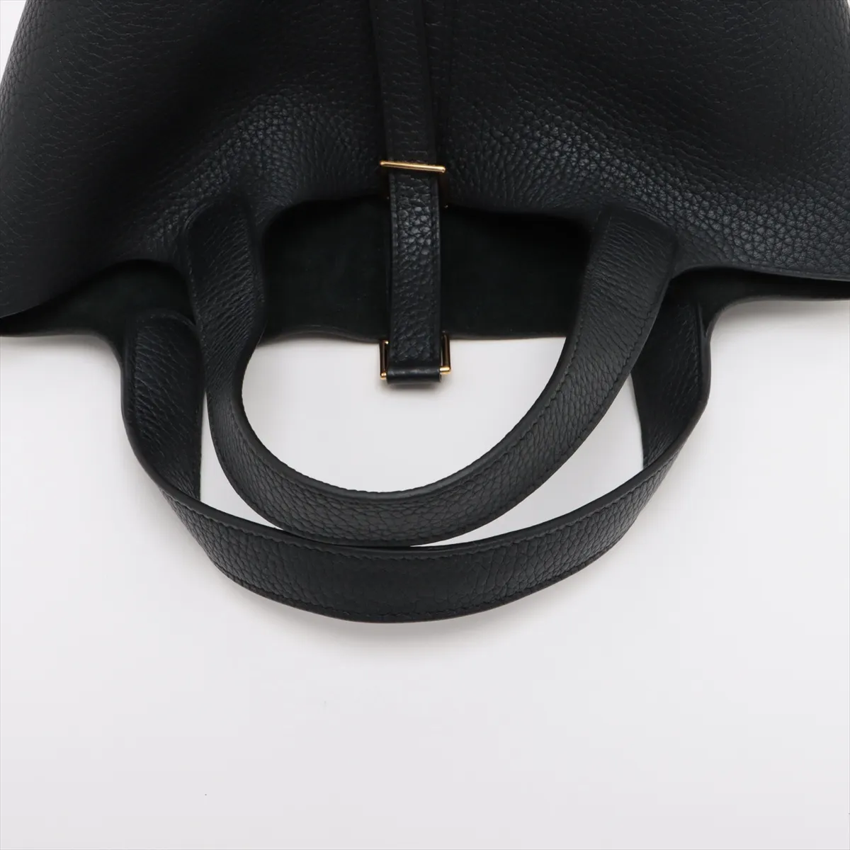 Picotin Lock 18 PM, Taurillon Clemence leather, black with gold hardware, C: 2018 — view 5