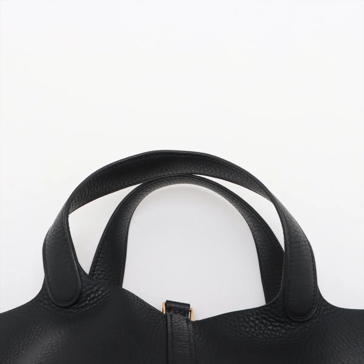 Picotin Lock 18 PM, Taurillon Clemence leather, black with gold hardware, C: 2018 — view 6