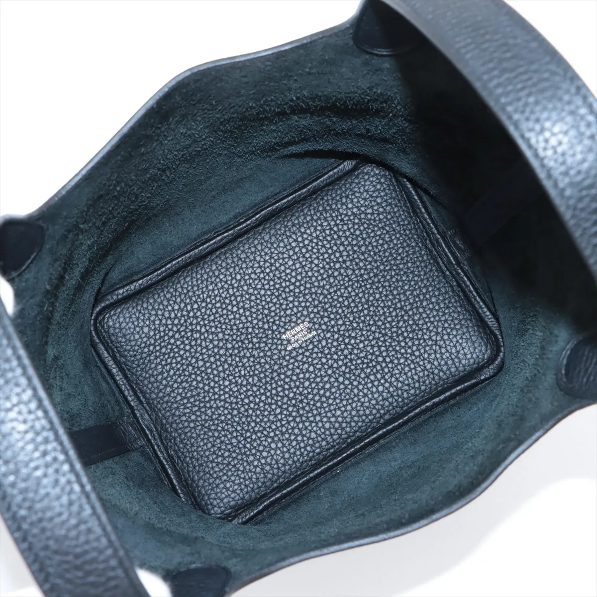 Picotin Lock 18 PM, Taurillon Clemence leather, black with gold hardware, C: 2018 — view 7