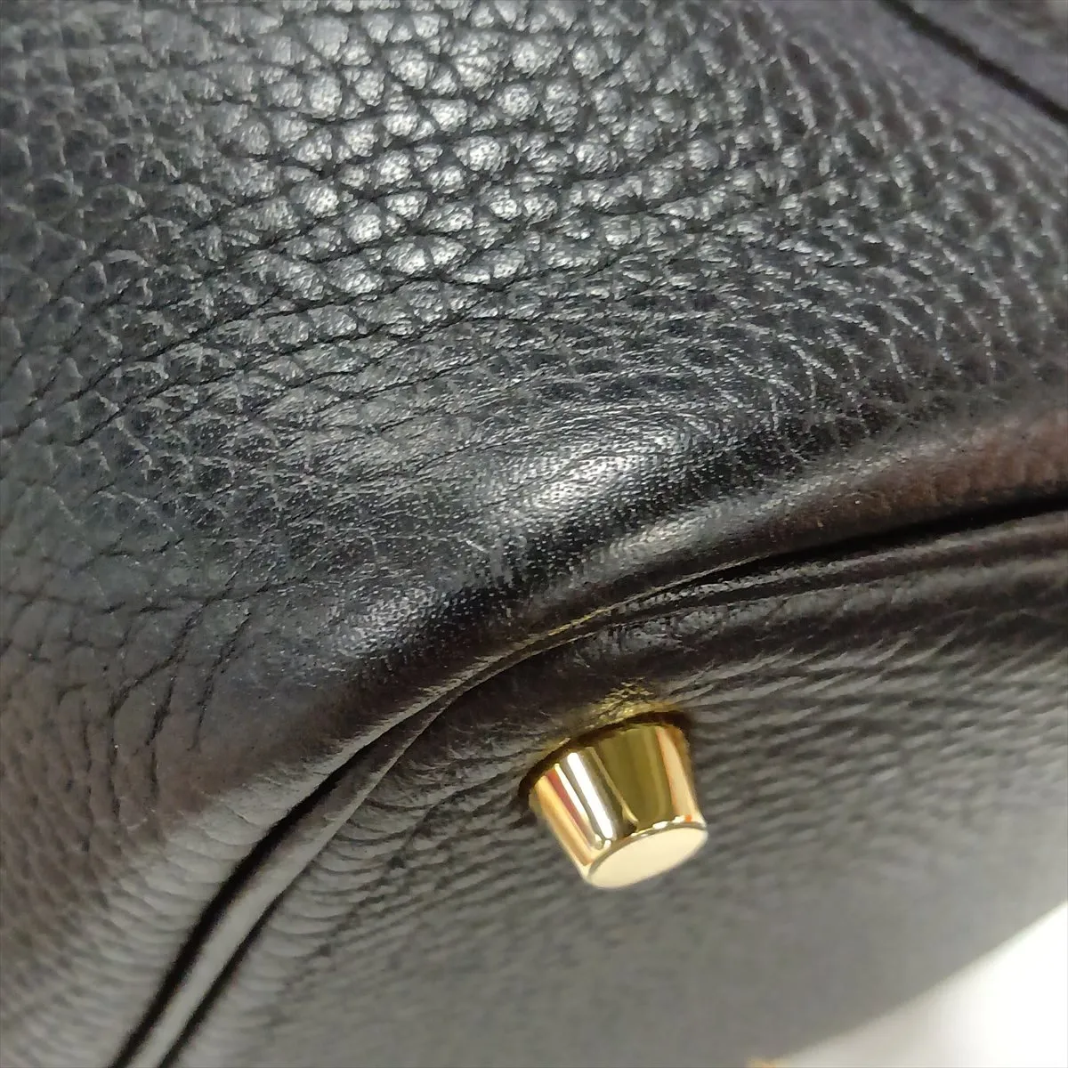 Picotin Lock 18 PM, Taurillon Clemence leather, black with gold hardware, C: 2018 — view 10